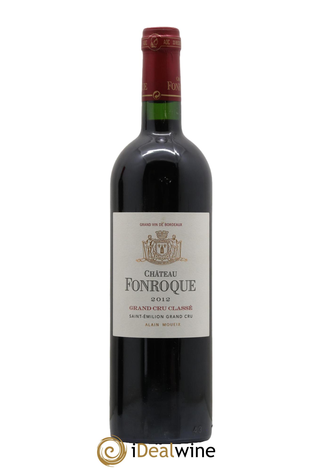 Château Fonroque Grand Cru Classé 2012 - Lot de 1 bouteille - 0