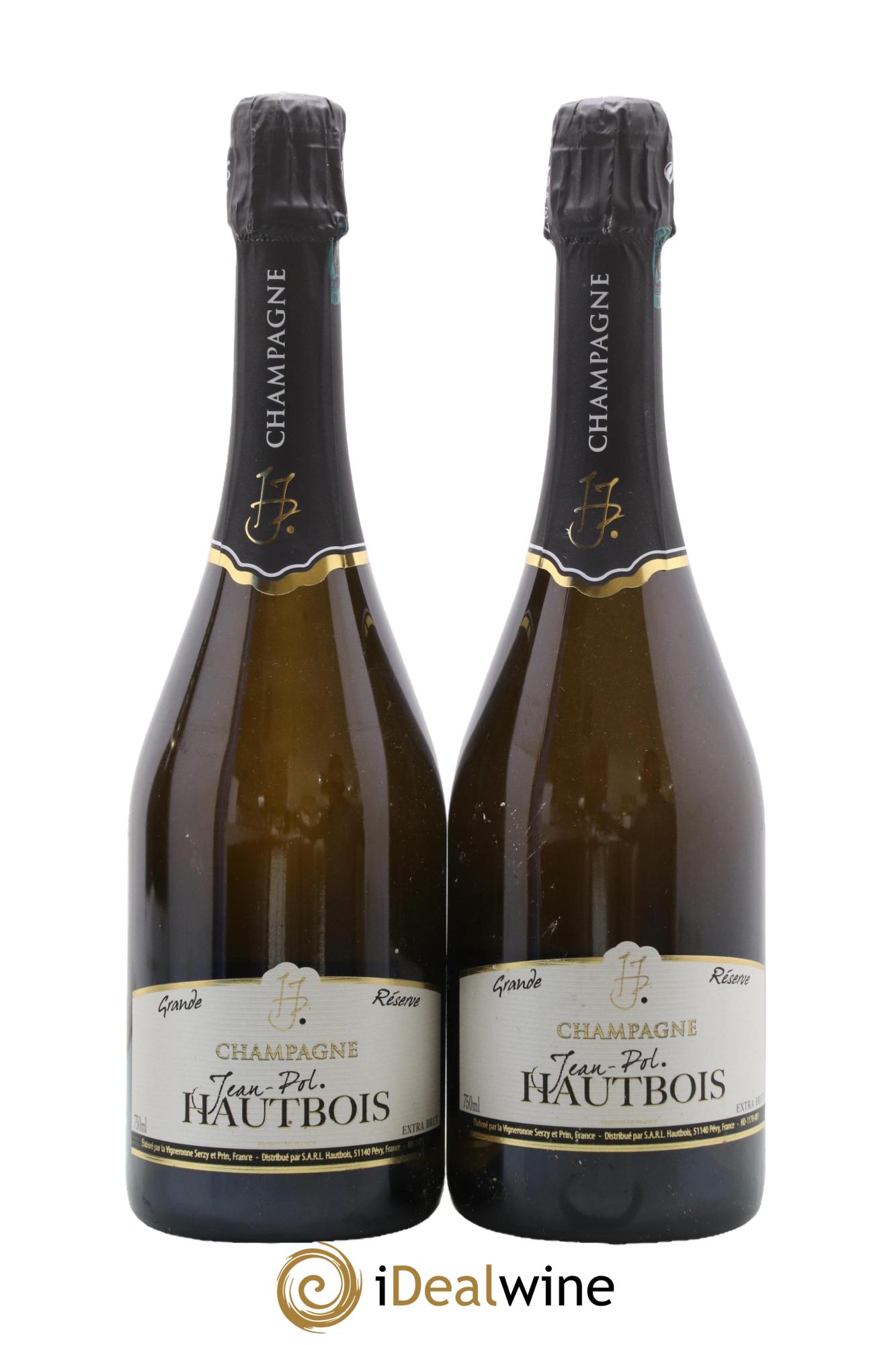 Champagne Grande Réserve Extra Brut Jean-Pol Hautbois - Lot de 2 bouteilles - 0
