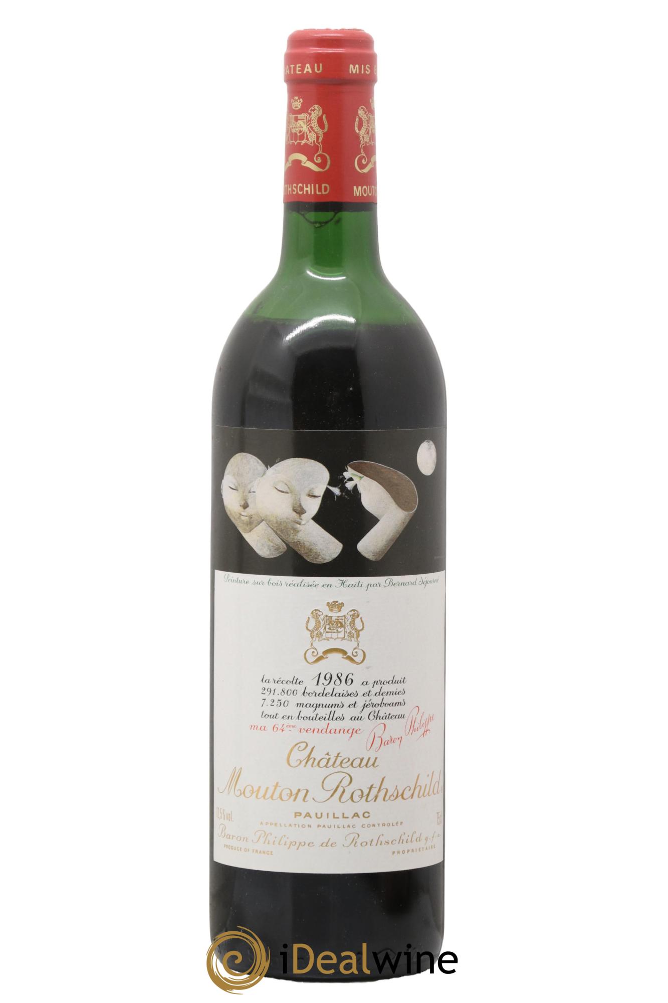 Château Mouton Rothschild 1er Grand Cru Classé 1986 - Posten von 1 Flasche - 0