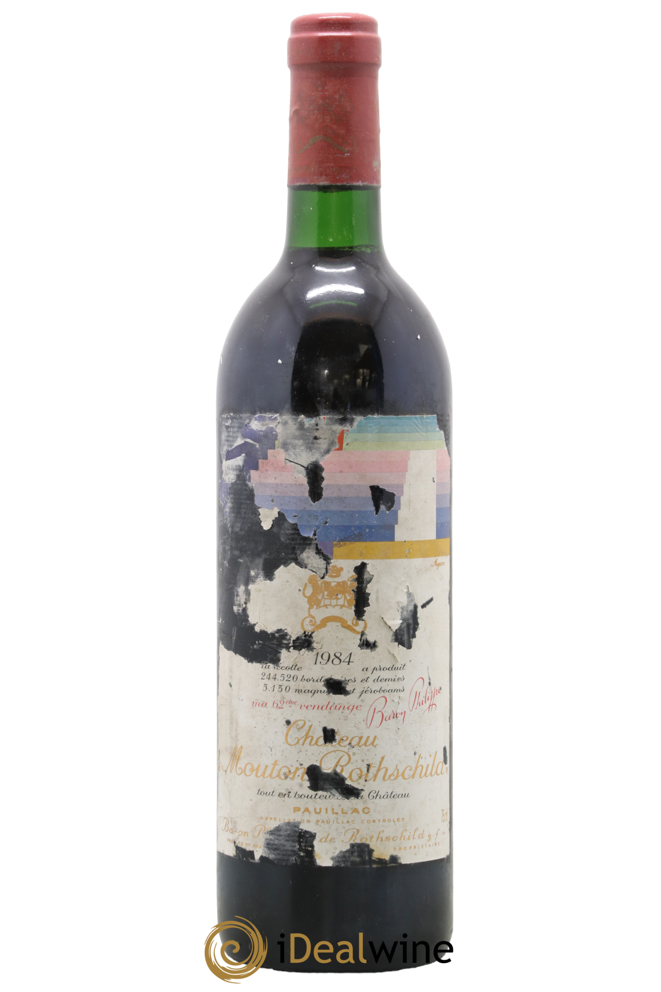 Château Mouton Rothschild 1er Grand Cru Classé 1984 - Lot de 1 bouteille - 0