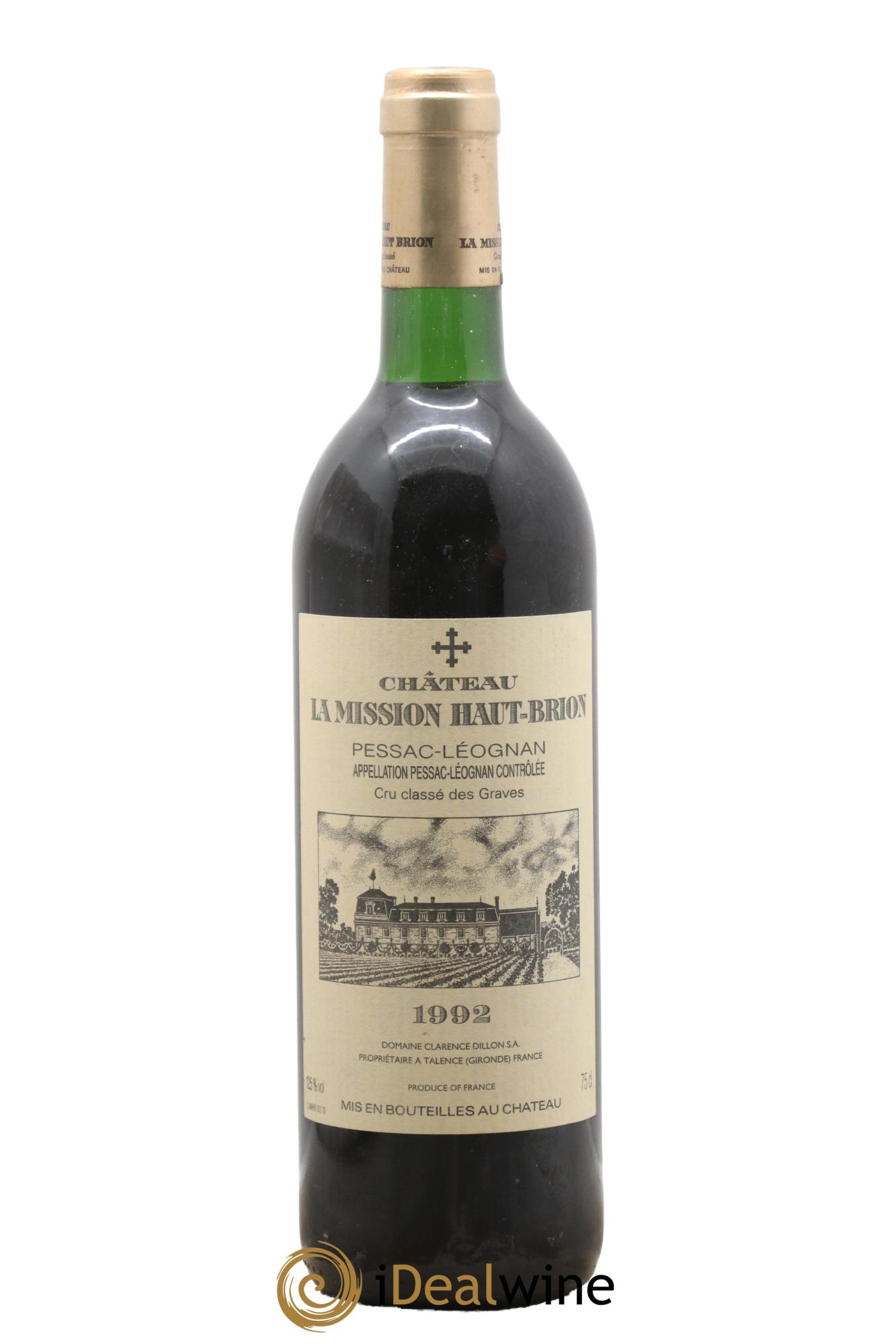 Château la Mission Haut-Brion Cru Classé de Graves 1992 - Posten von 1 Flasche - 0