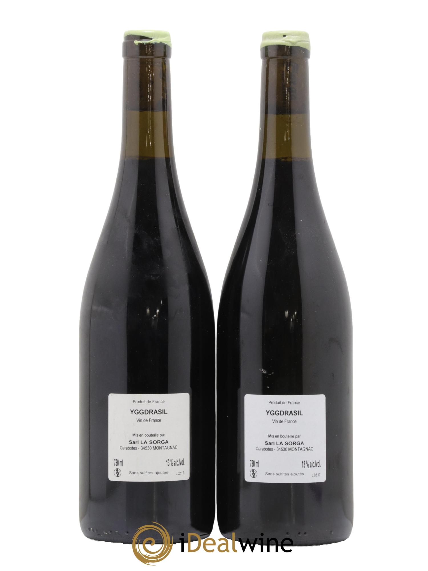 Vin de France Yggdrasil La Sorga Anthony Tortul 2017 - Lot de 2 bouteilles - 1