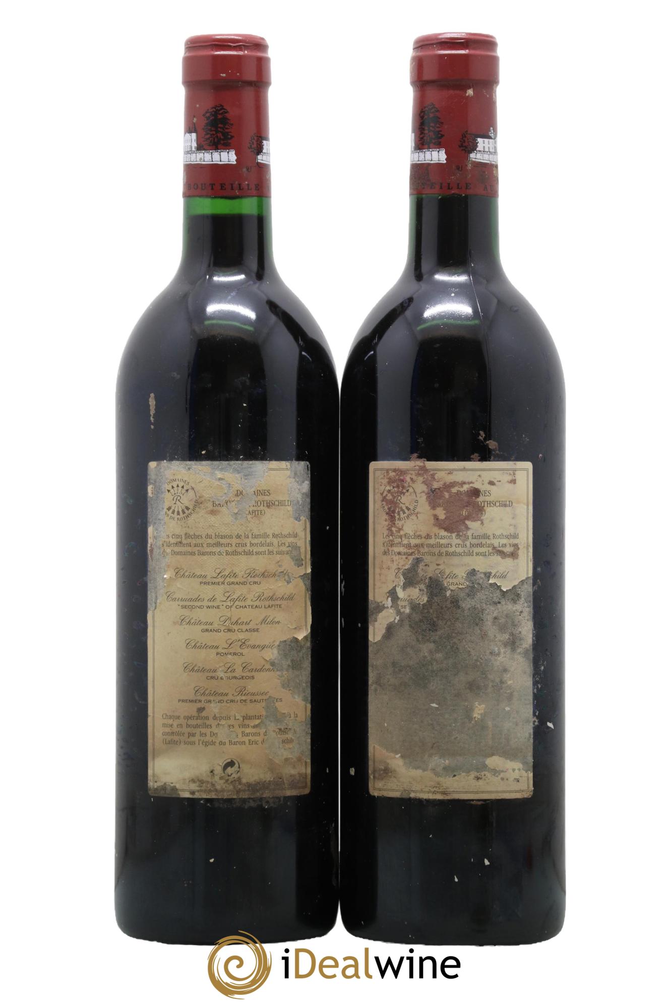 Château Lafite Rothschild 1er Grand Cru Classé 1991 - Lot de 2 bouteilles - 1