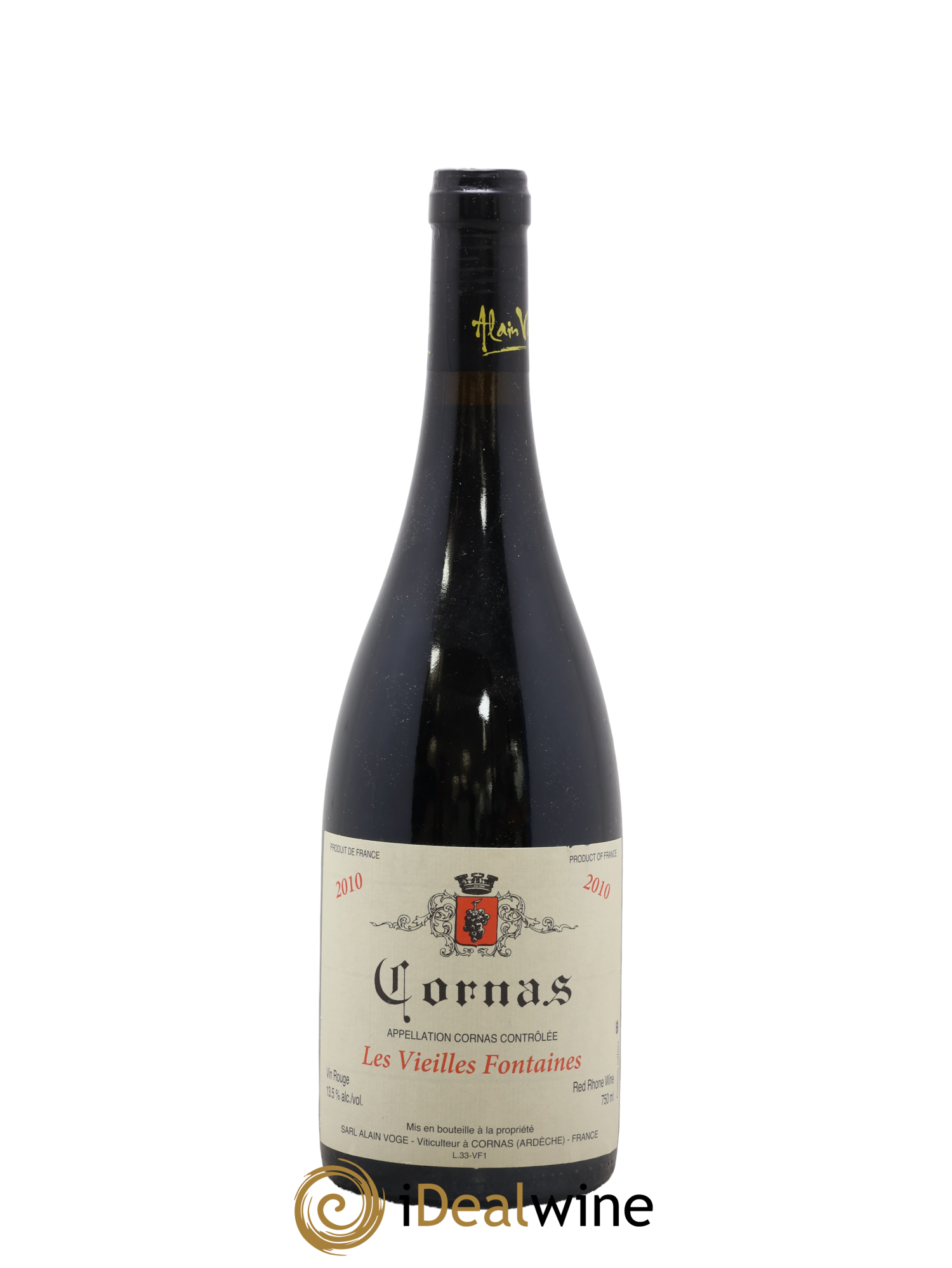 Cornas Les Vieilles Fontaines Alain Voge (Domaine) 2010 - Lot de 1 bouteille - 0