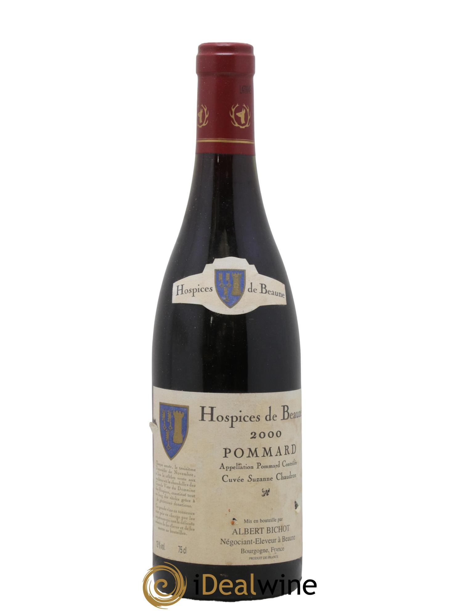 Pommard Cuvée Suzanne Chaudron Hospices de Beaune Albert Bichot 2000 - Lot de 1 bouteille - 0