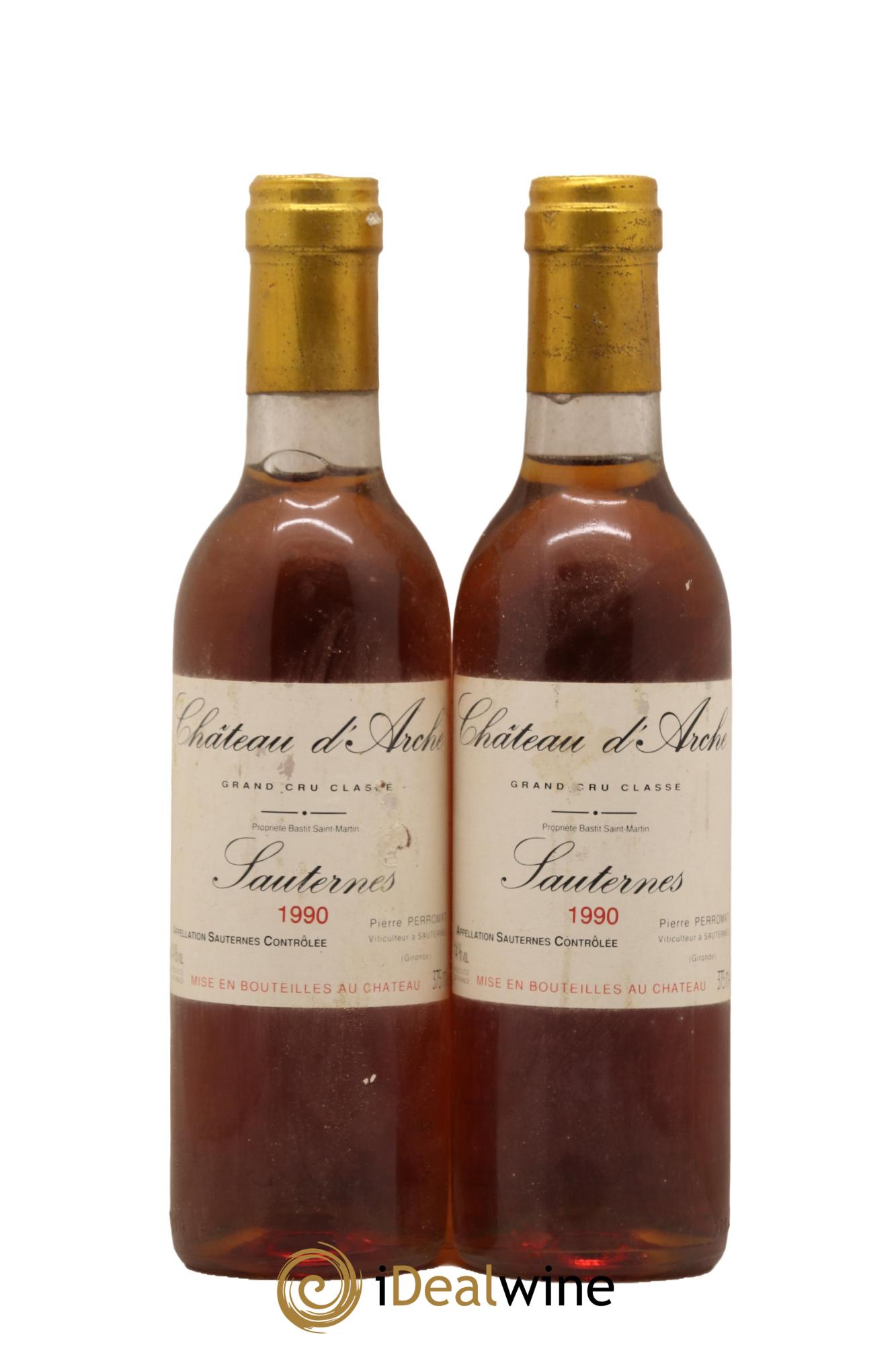 Château d' Arche 2ème Grand Cru Classé 1990 - Posten von 2 Demi-Flaschen - 0