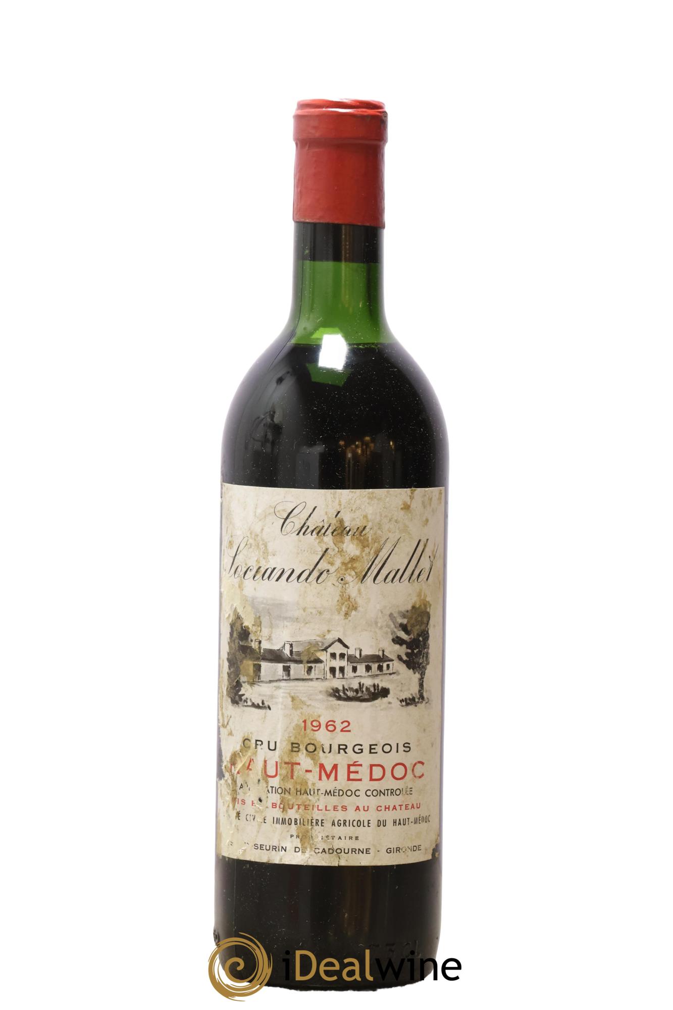 Château Sociando Mallet 1962 - Posten von 1 Flasche - 0