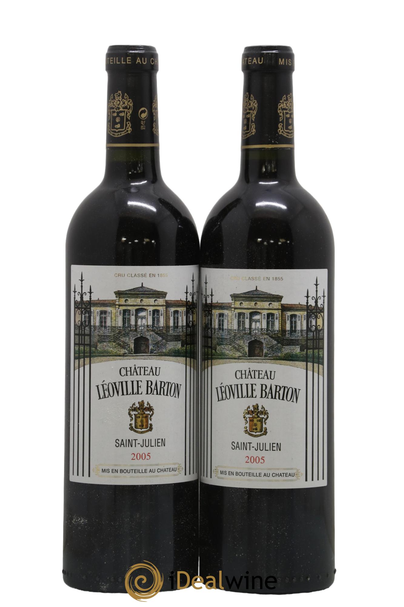 Château Léoville Barton 2ème Grand Cru Classé 2005 - Lot of 2 bottles - 0
