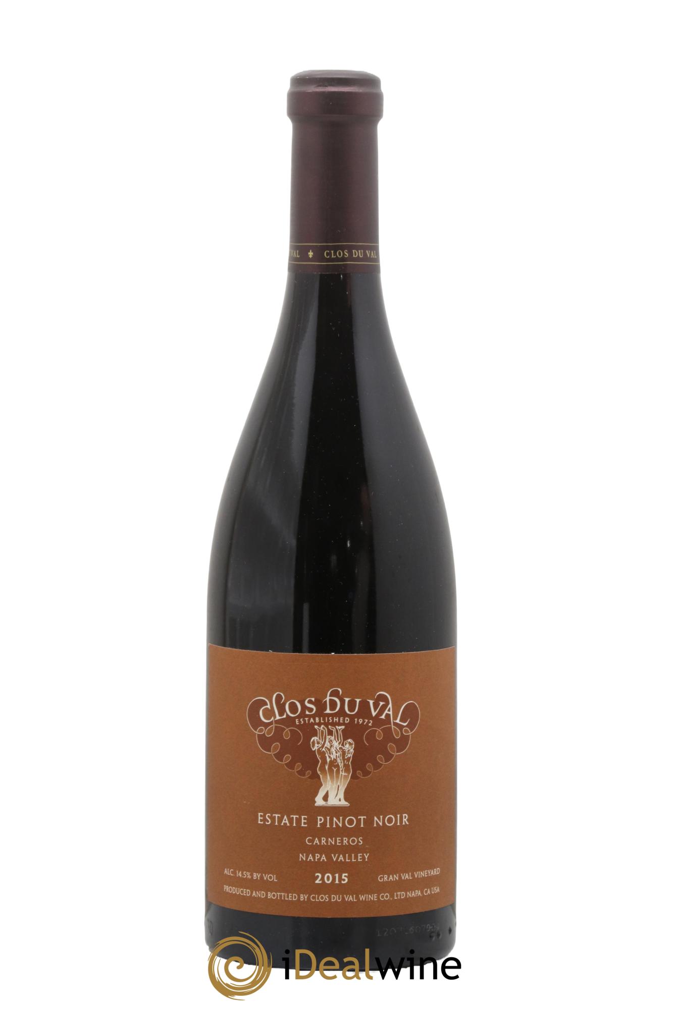 USA Napa Valley Pinot Noir Carneros Clos Du Val 2015 - Lot of 1 bottle - 0