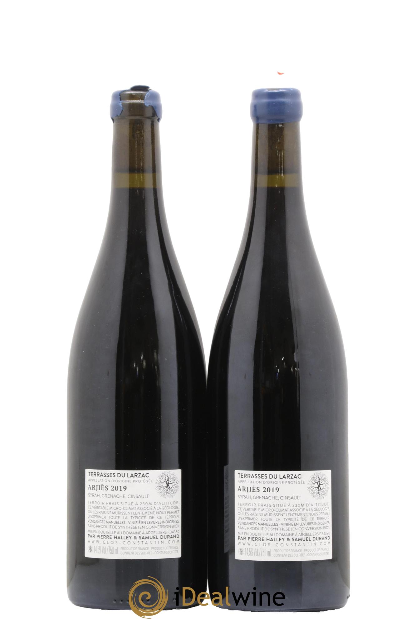 Languedoc Terrasses du Larzac Arjiès Clos Constantin 2019 - Lot of 2 bottles - 1