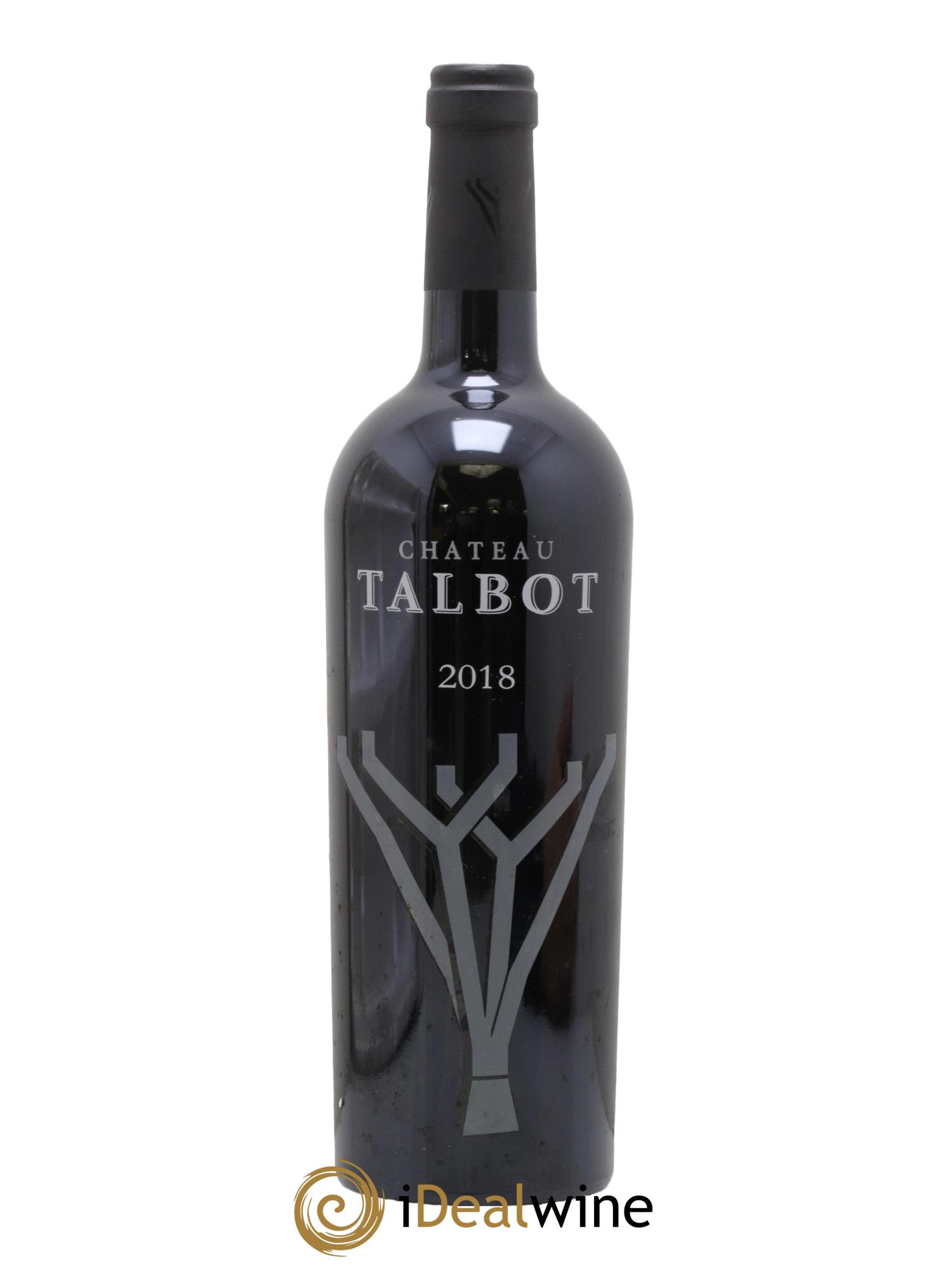 Château Talbot 4ème Grand Cru Classé 2018 - Lot de 1 bouteille - 0