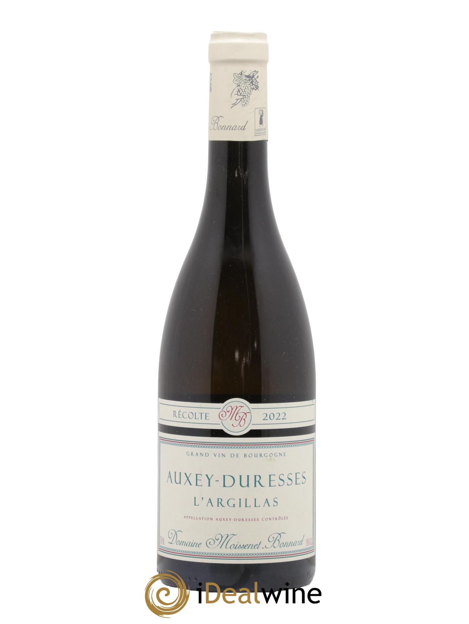 Auxey-Duresses L'Argillas Domaine Moissenet Bonnard 2022 - Lot de 1 bouteille - 0