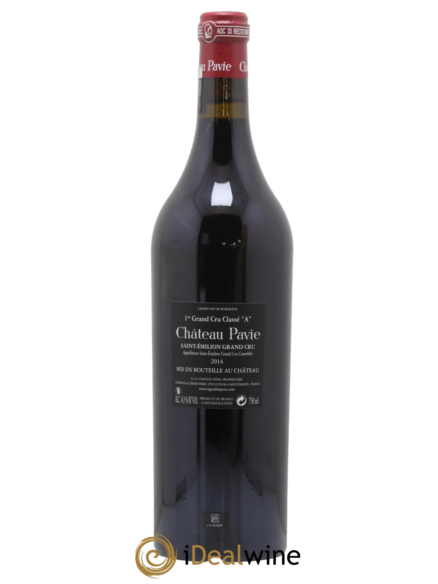 Château Pavie 1er Grand Cru Classé A 2014 - Lot de 1 bouteille - 1