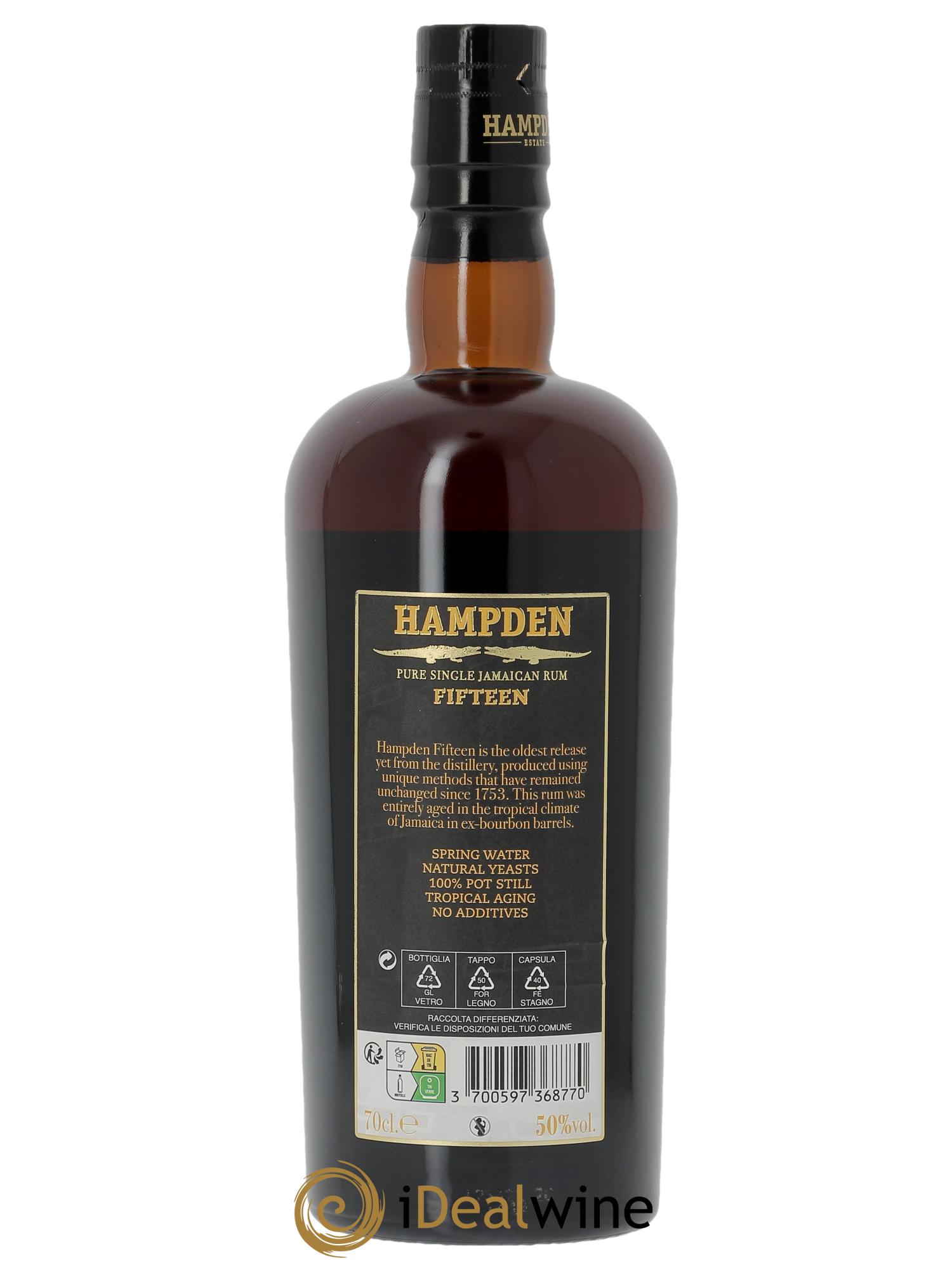 Hampden HAMPDEN 15 ans Fifteen - Lot of 1 bottle - 2