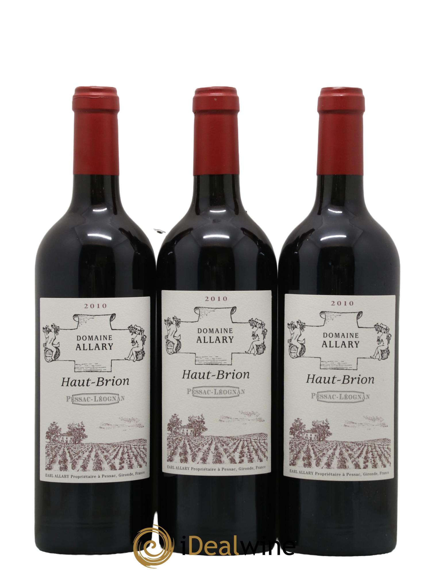 Domaine Allary Haut-Brion 2010 - Lot de 3 bouteilles - 0