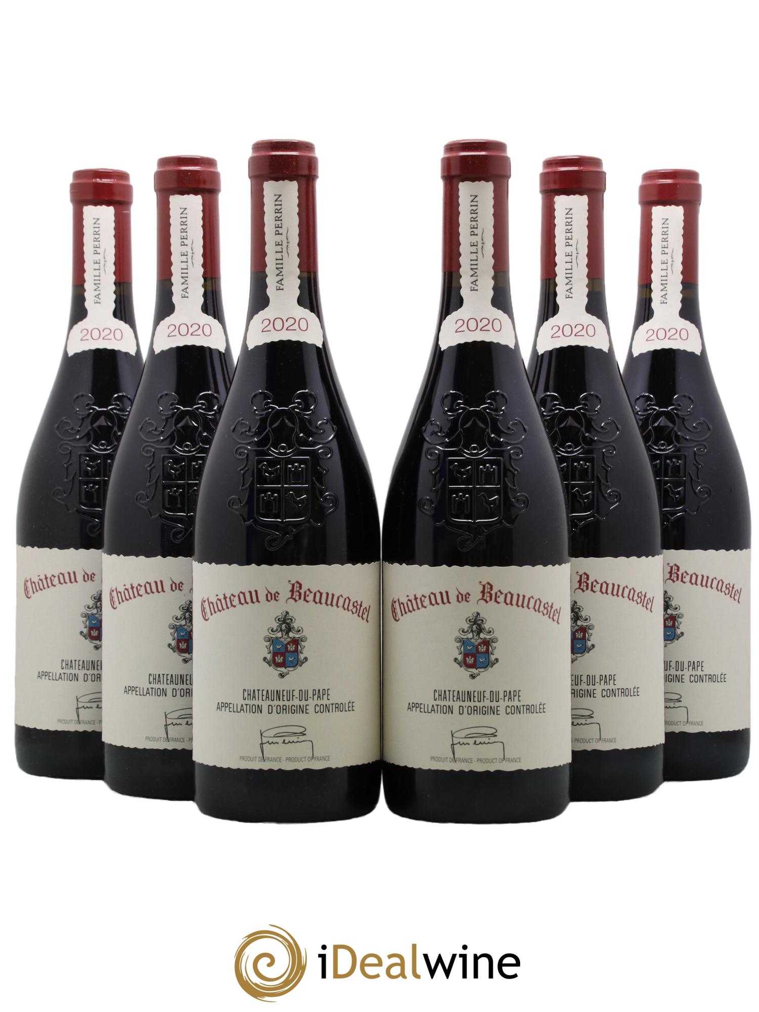 Châteauneuf-du-Pape Château de Beaucastel Famille Perrin 2020 - Lot de 6 bouteilles - 0