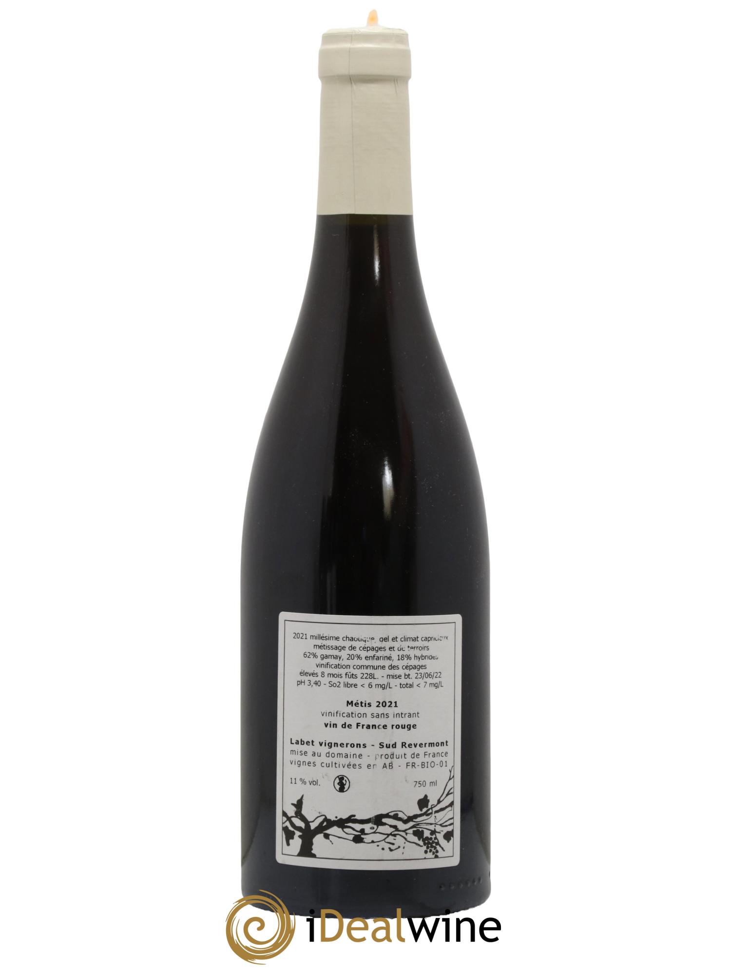 Vin de France Métis Romain - Julien - Charline Labet 2021 - Lot de 1 bouteille - 1