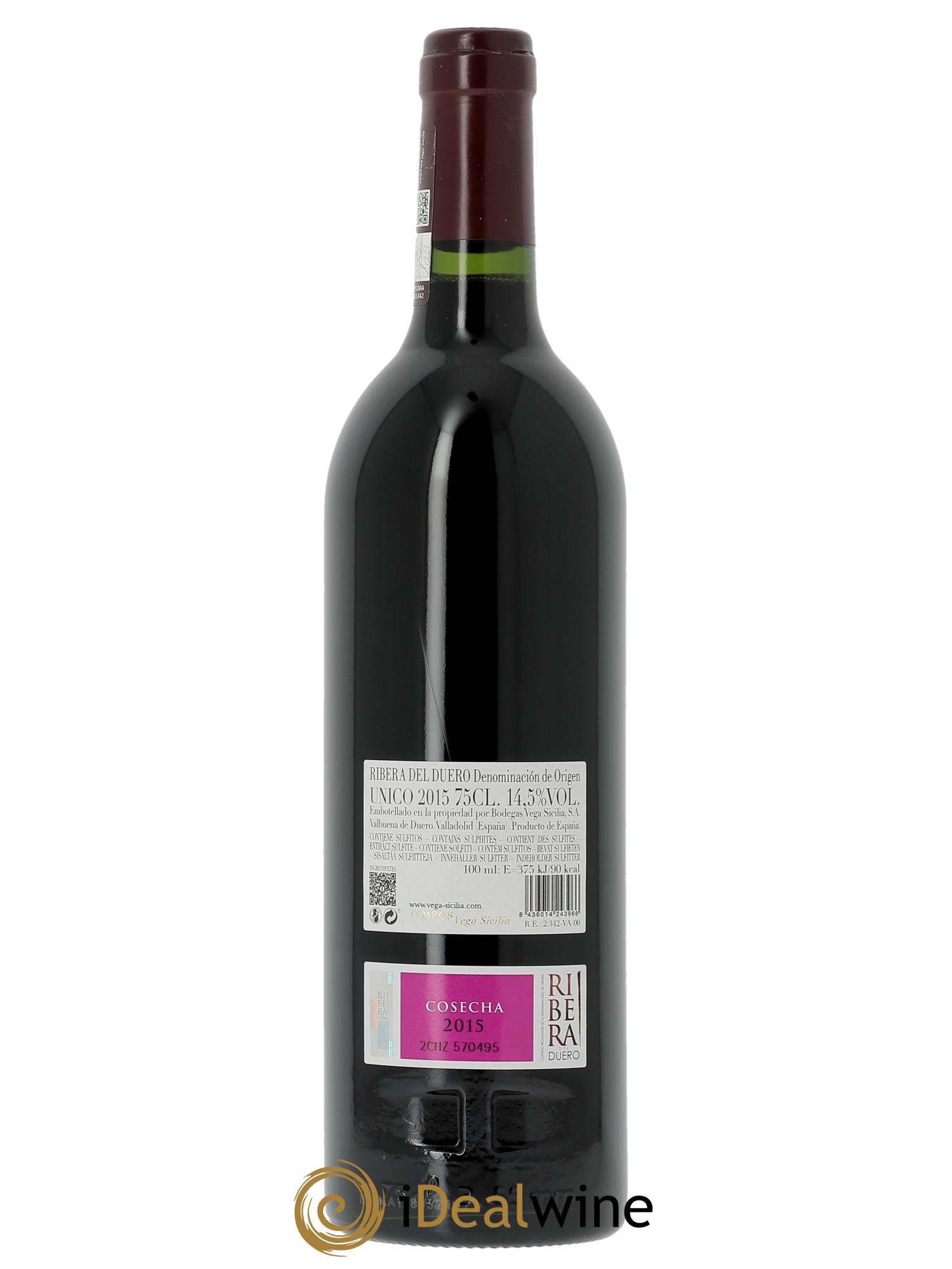 Ribera Del Duero DO Vega Sicilia Unico Famille Alvarez 2015 - Lot of 1 bottle - 1