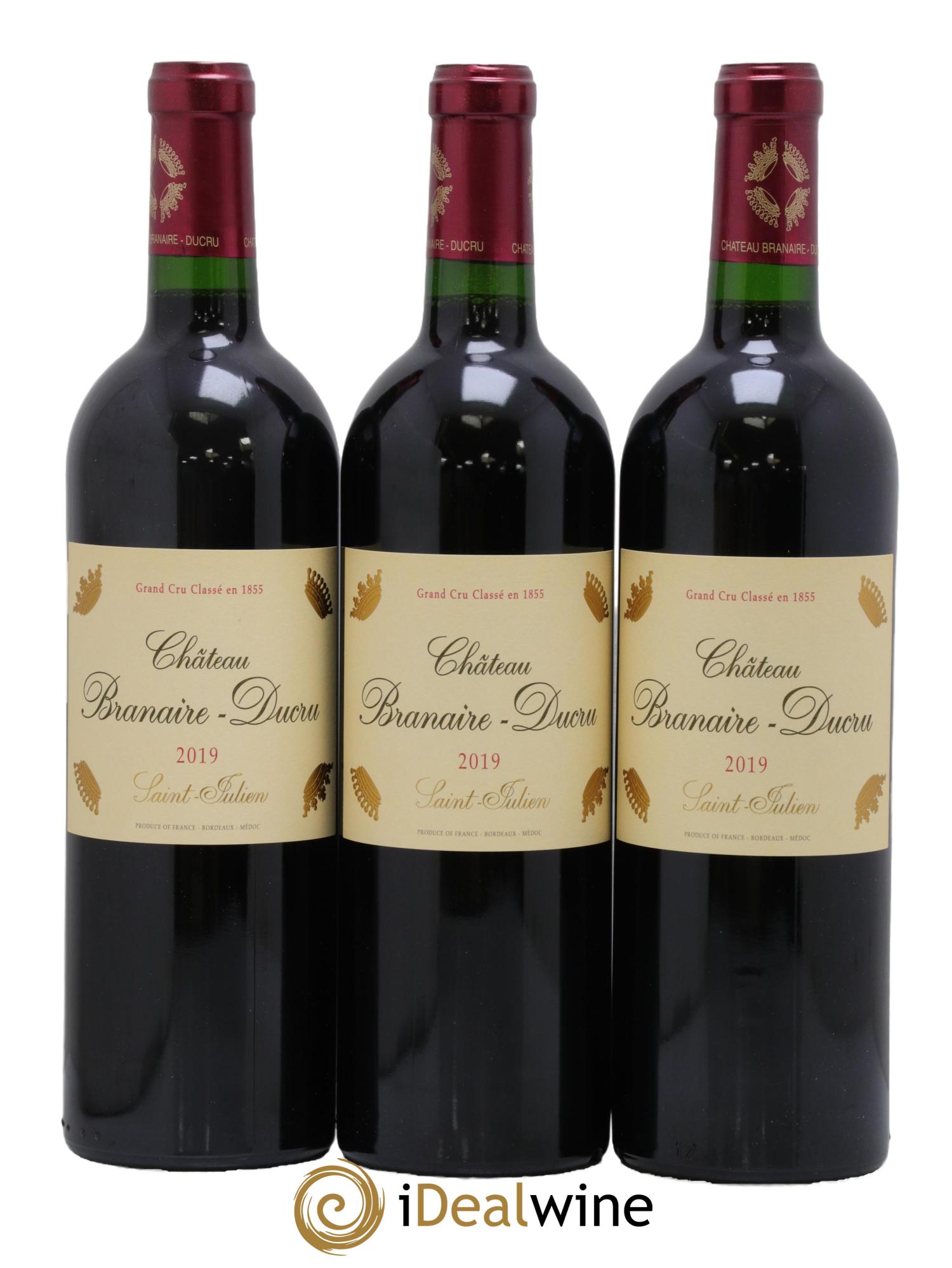 Château Branaire Ducru 4ème Grand Cru Classé 2019 - Posten von 3 Flaschen - 0