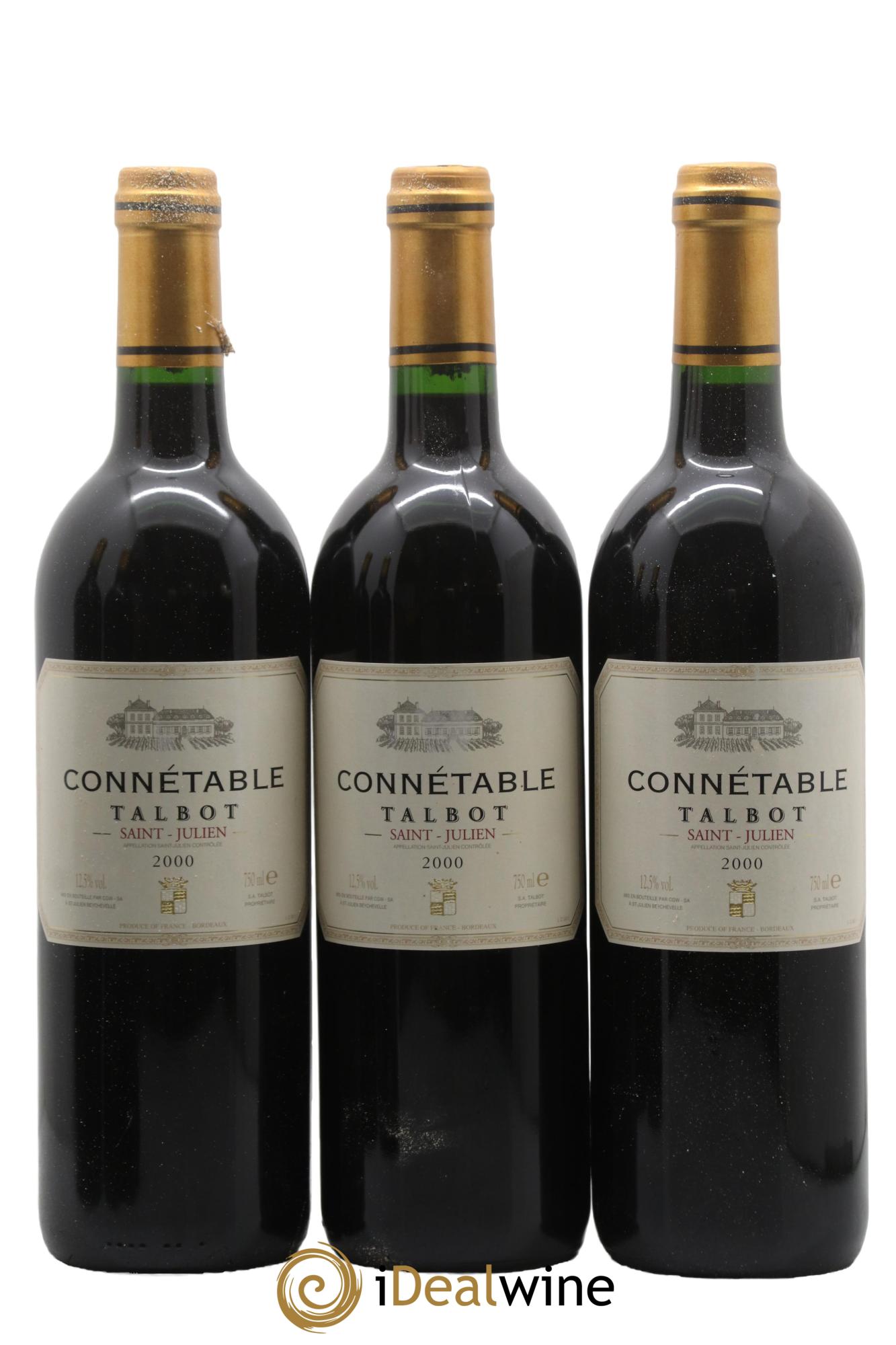 Connétable de Talbot Second Vin 2000 - Lot of 3 bottles - 0