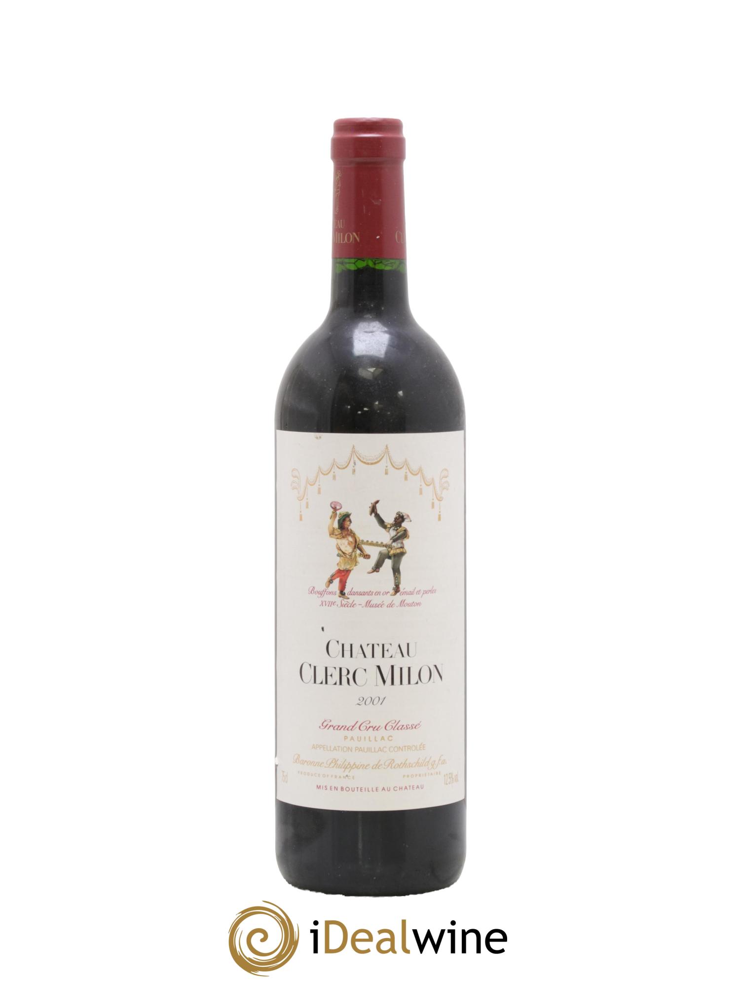 Château Clerc Milon 5ème Grand Cru Classé 2001 - Lot of 1 bottle - 0
