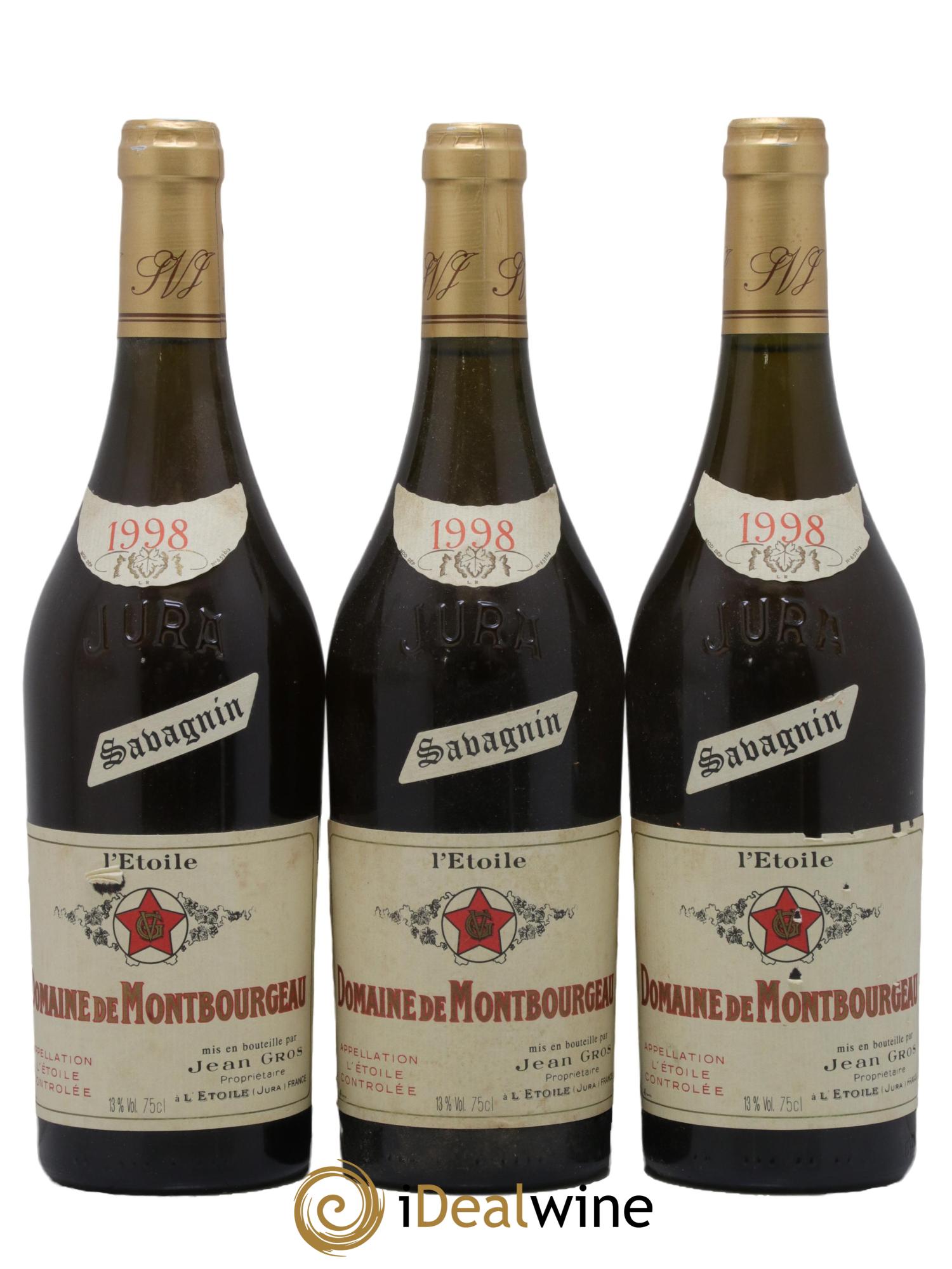 L'Etoile Savagnin Domaine de Montbourgeau 1998 - Lotto di 3 bottiglie - 0