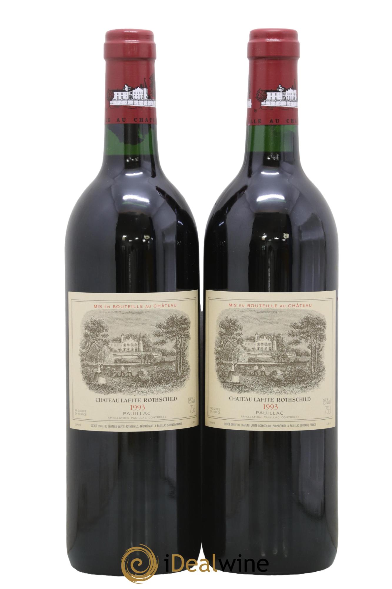 Château Lafite Rothschild 1er Grand Cru Classé 1993 - Lot de 2 bouteilles - 0