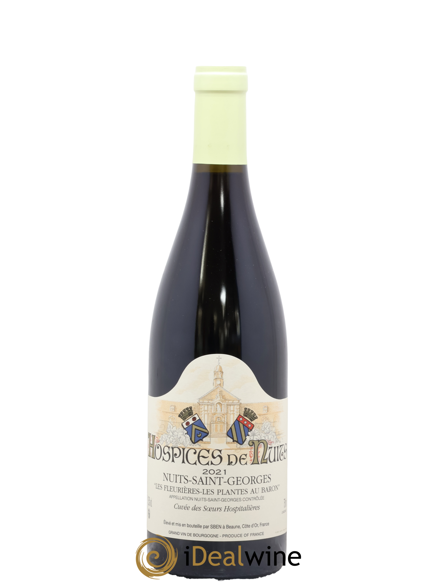 Nuits-Saint-Georges 1er Cru Hospice De Nuits St Les Fleuriere Plantes Au Baron Soeurs Hospitalieres 2021 - Posten von 1 Flasche - 0