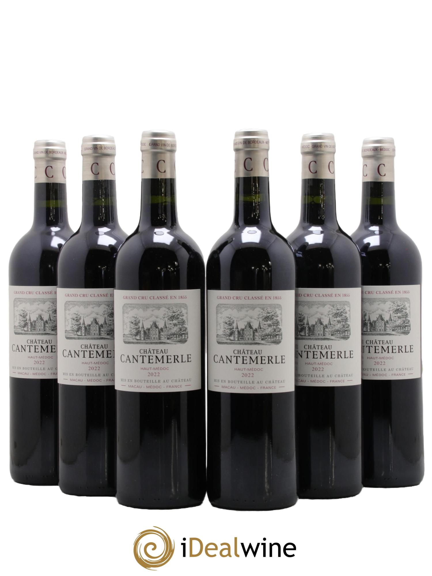 Château Cantemerle 5ème Grand Cru Classé 2022 - Lotto di 6 bottiglie - 0