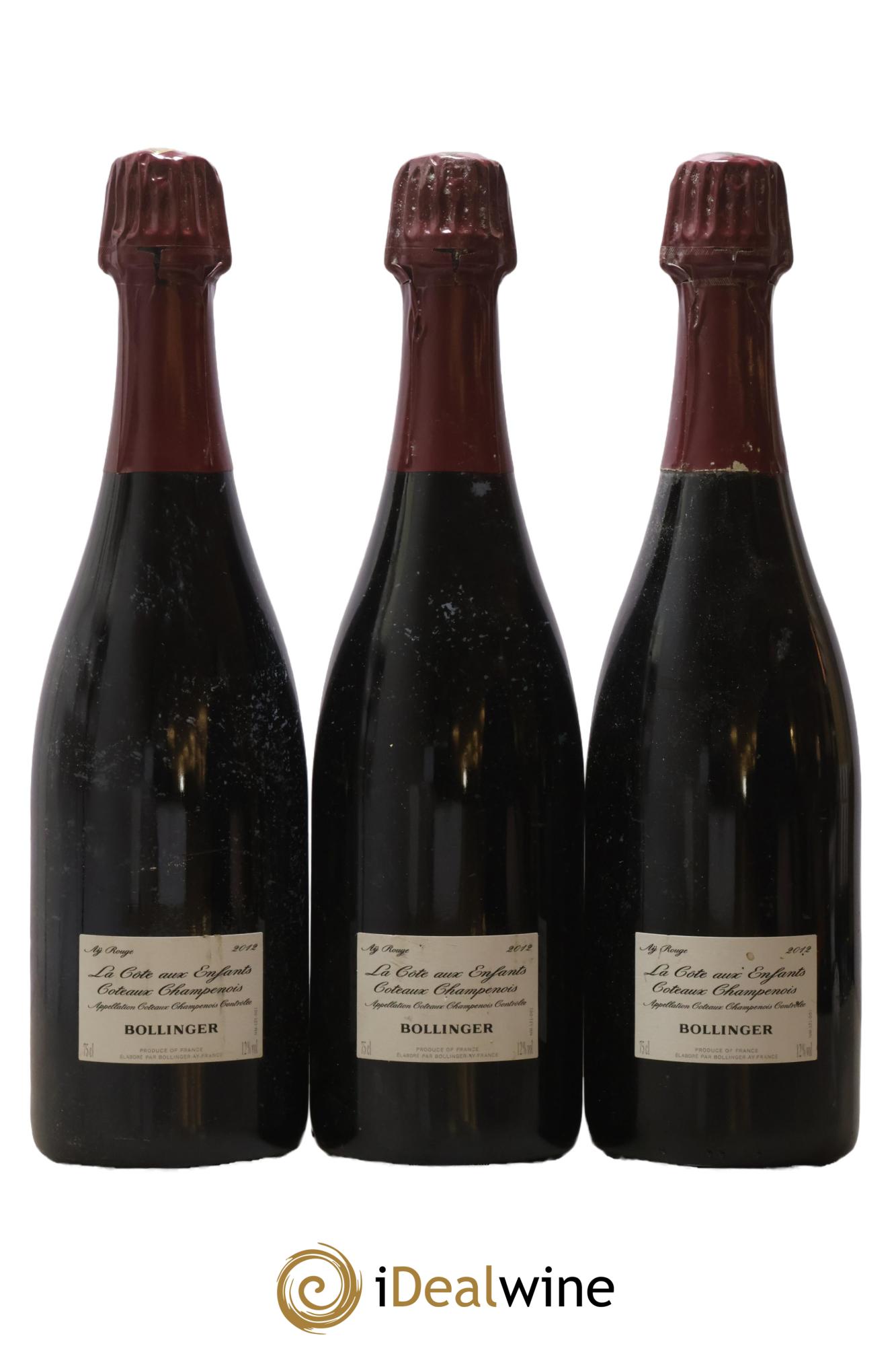 La Côte Aux Enfants Bollinger 2012 - Lot de 3 bouteilles - 0