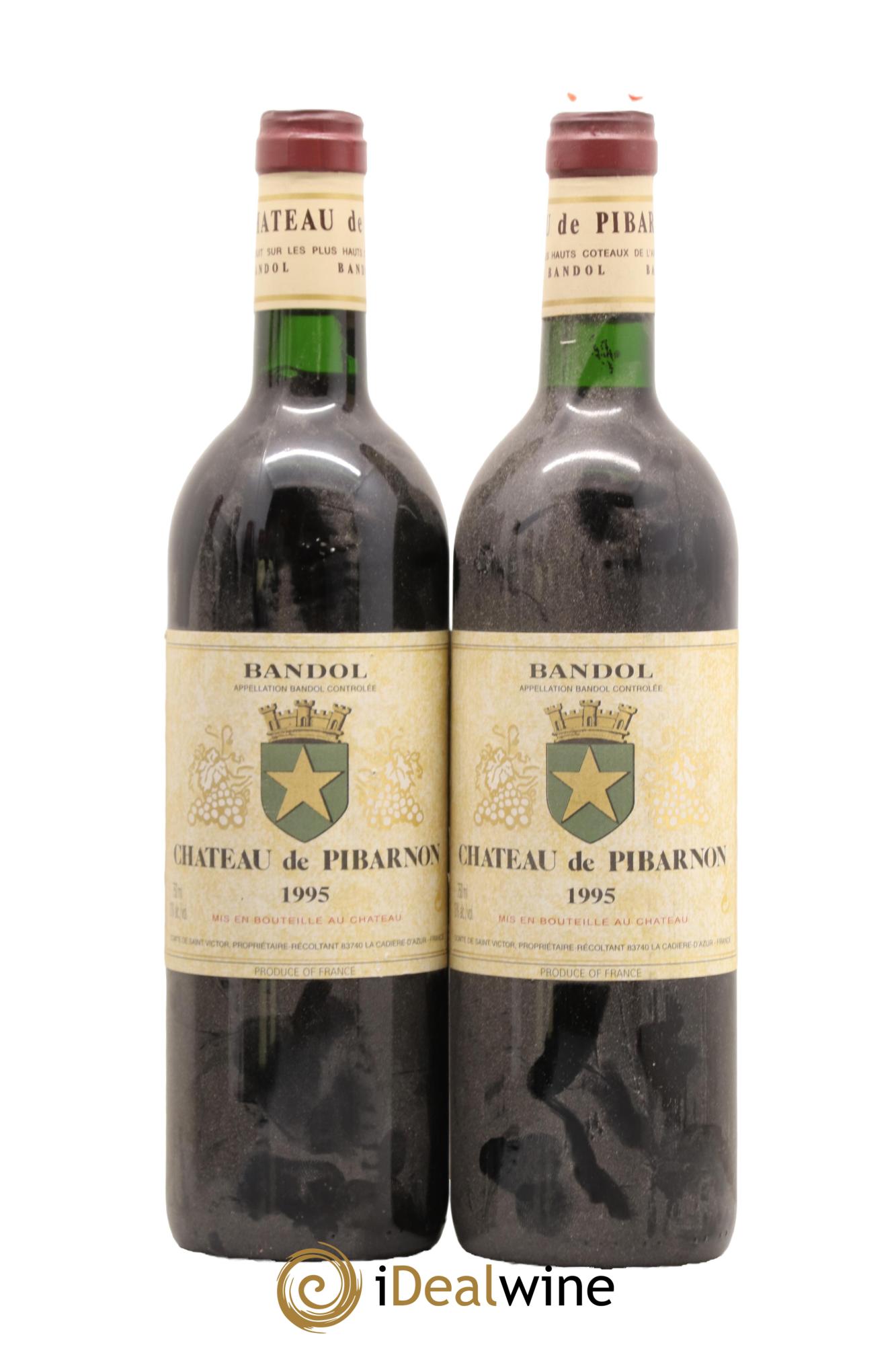Bandol Château de Pibarnon Comte de Saint-Victor 1995 - Lot de 2 bouteilles - 0