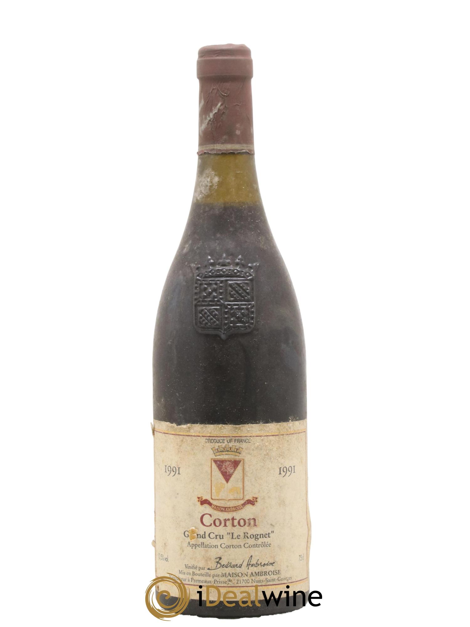 Corton Grand Cru Le Rognet Bertrand Ambroise 1991 - Lot de 1 bouteille - 0