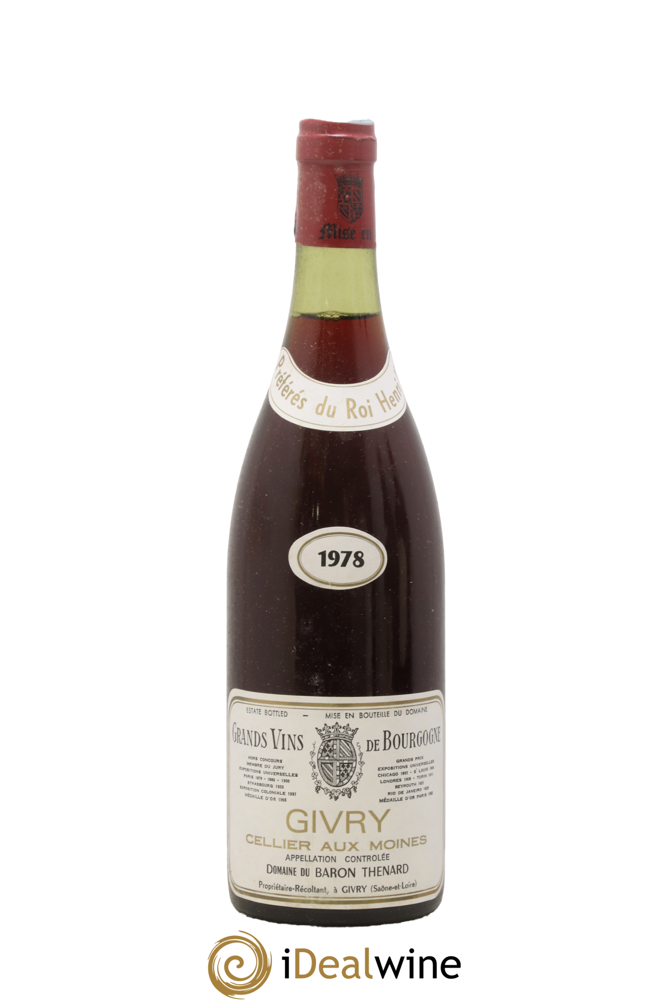Givry Cellier Aux Moines Domaine Du Baron Thenard 1978 - Lot of 1 bottle - 0