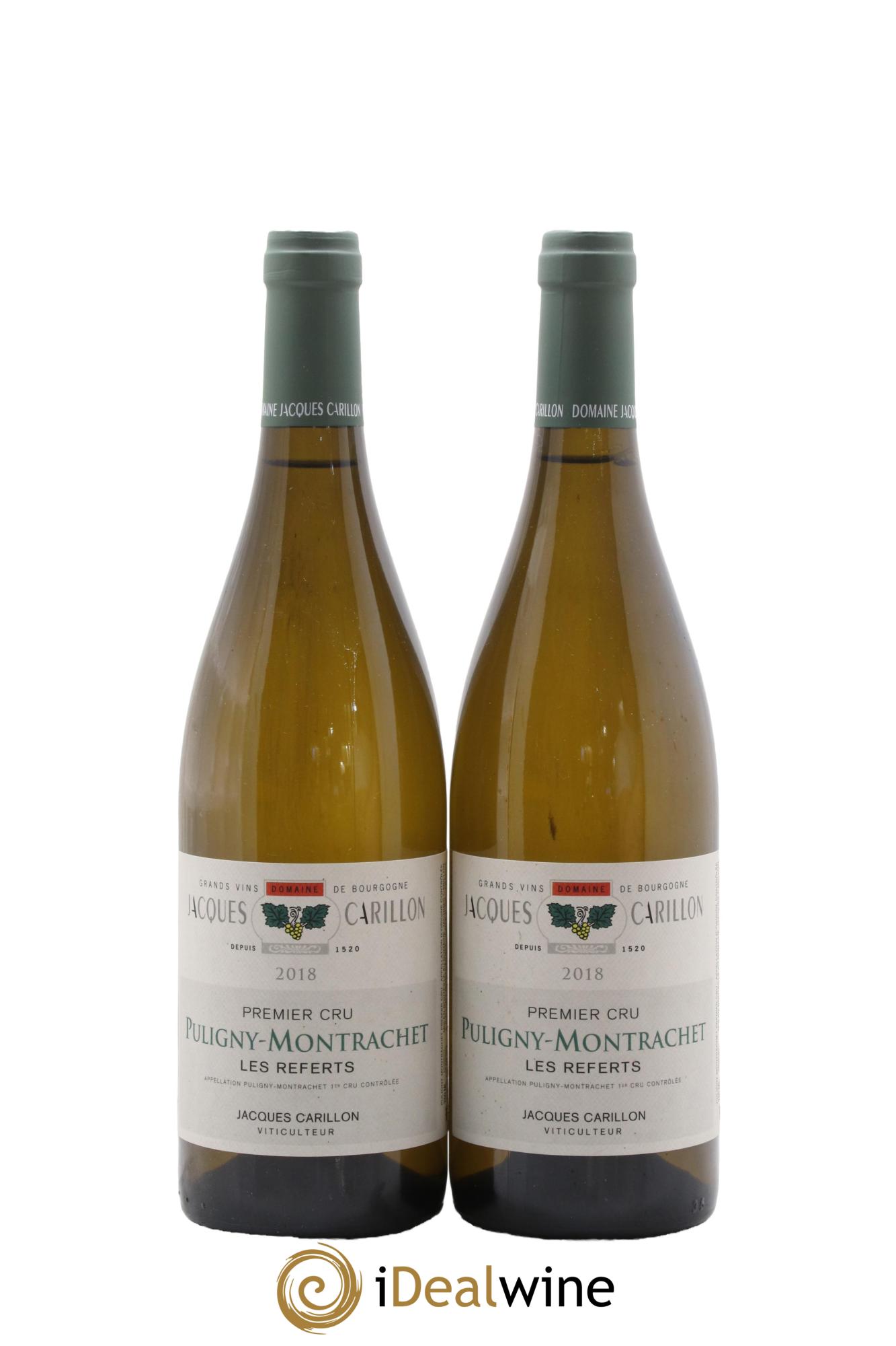 Puligny-Montrachet 1er Cru Les Referts Jacques Carillon (Domaine) 2018 - Lot de 2 bouteilles - 0