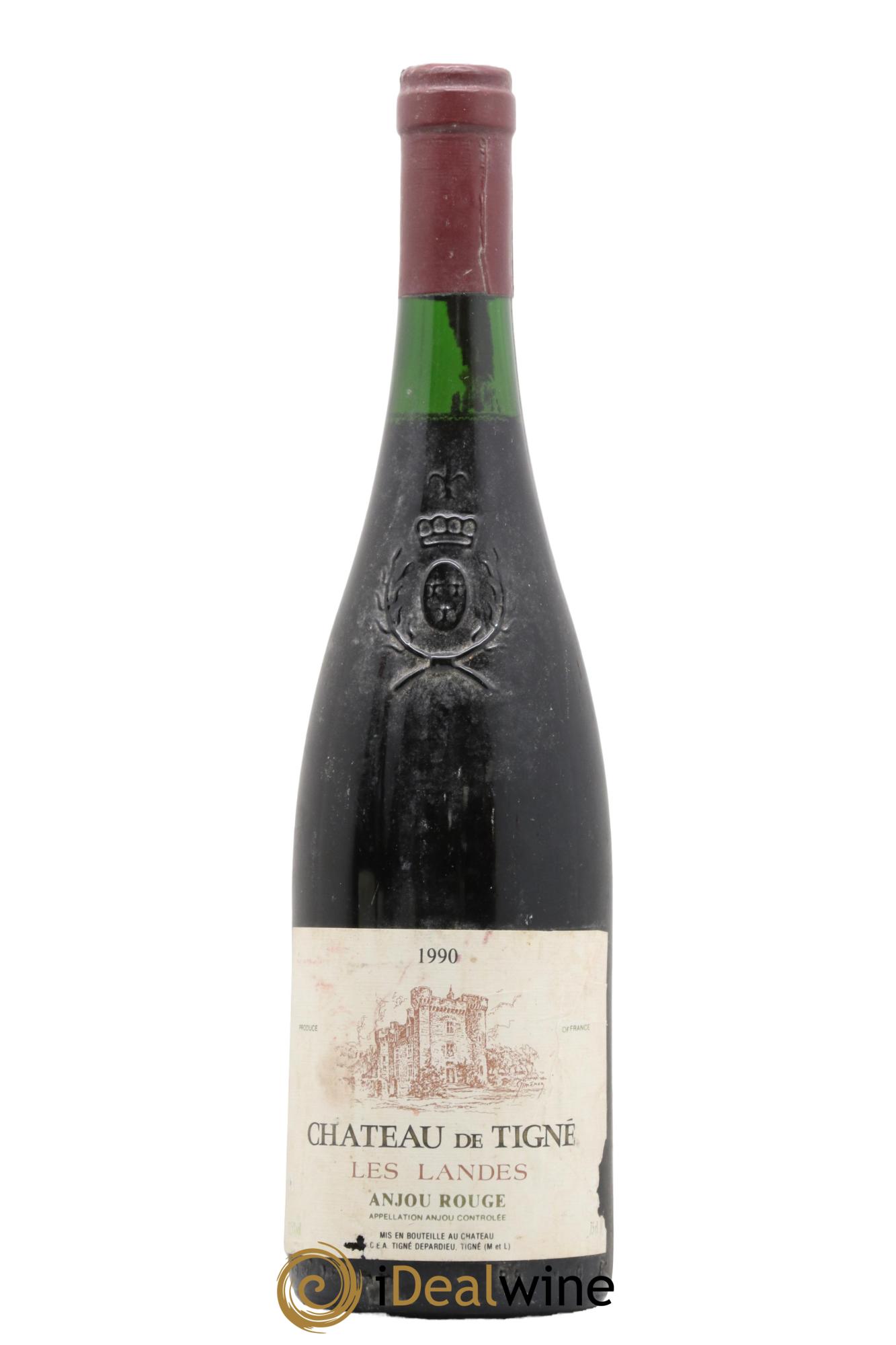 Anjou Château De Tigne Les Landes Depardieu 1990 - Lot de 1 bouteille - 0
