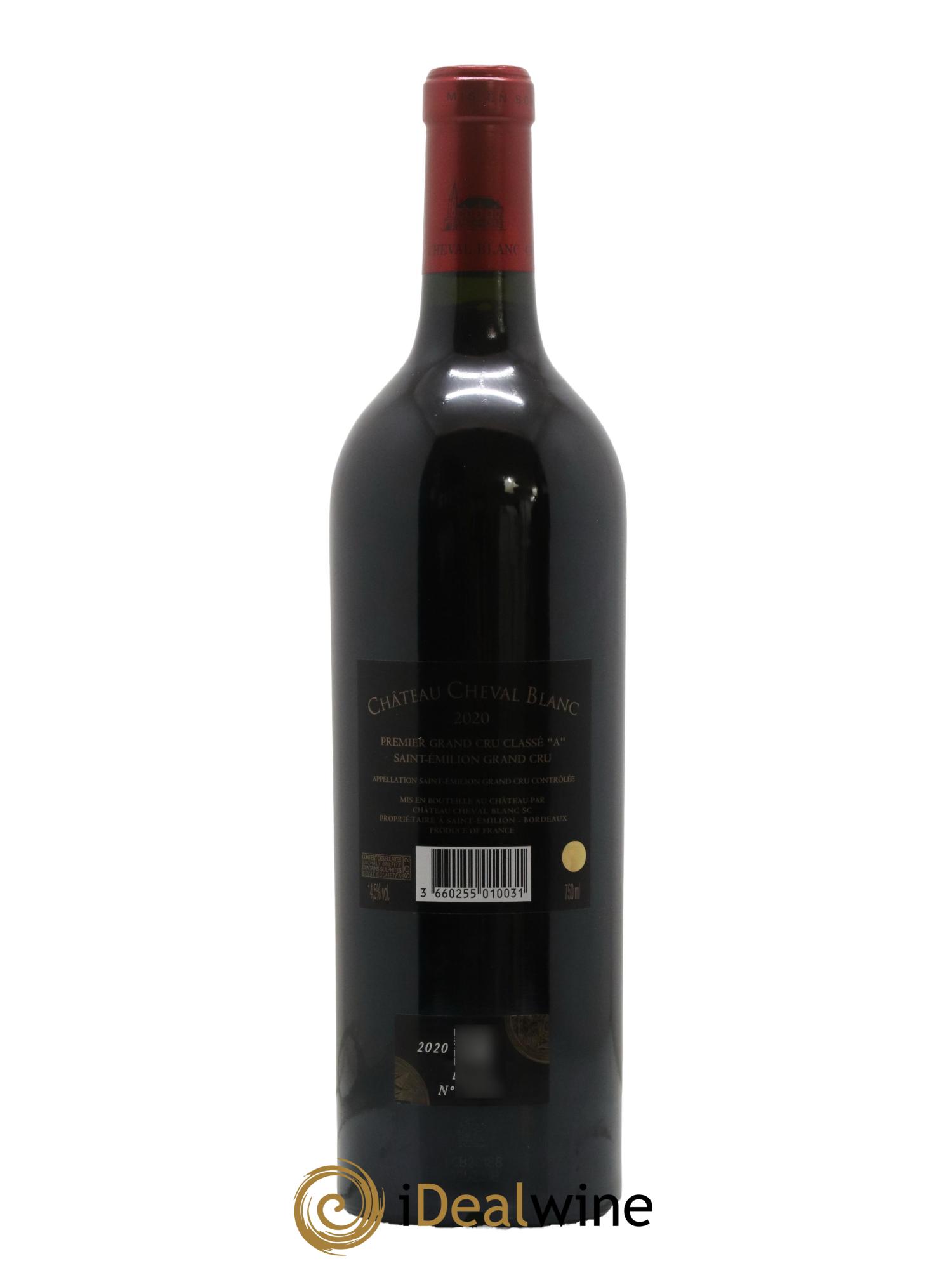 Château Cheval Blanc 1er Grand Cru Classé A 2020 - Lot de 1 bouteille - 1