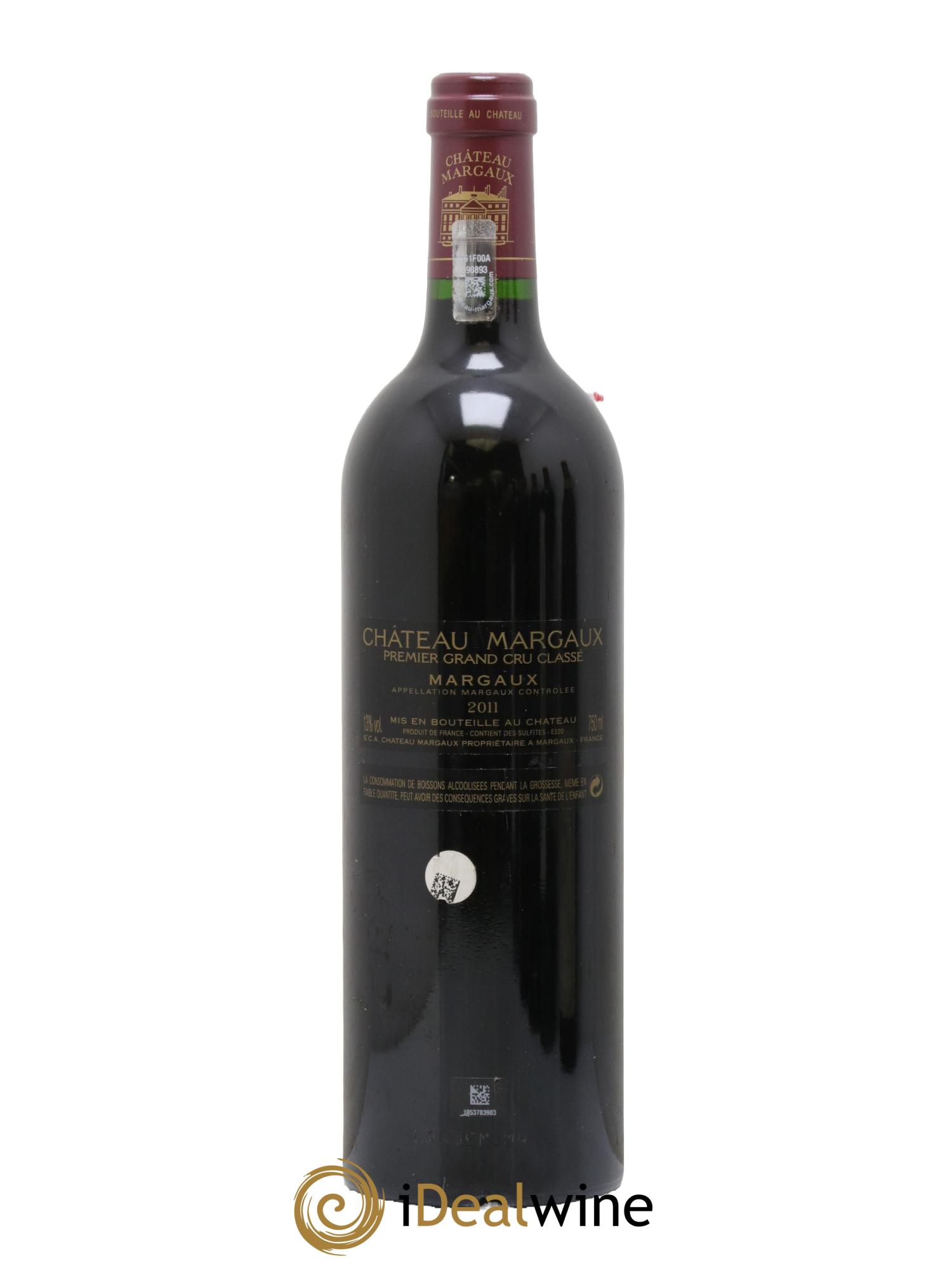 Château Margaux 1er Grand Cru Classé 2011 - Lotto di 1 bottiglia - 1