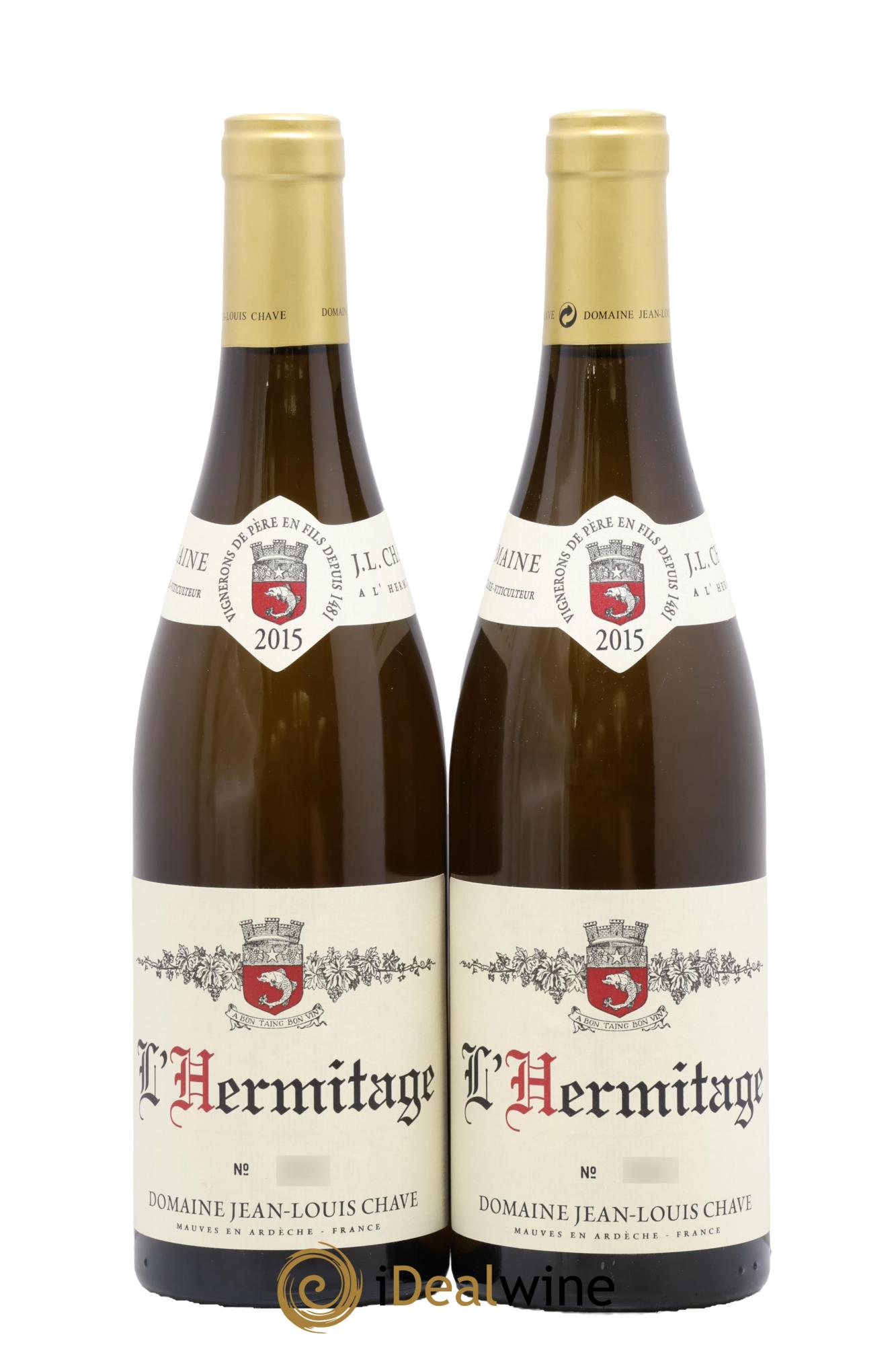 Hermitage Jean-Louis Chave 2015 - Lotto di 2 bottiglie - 0