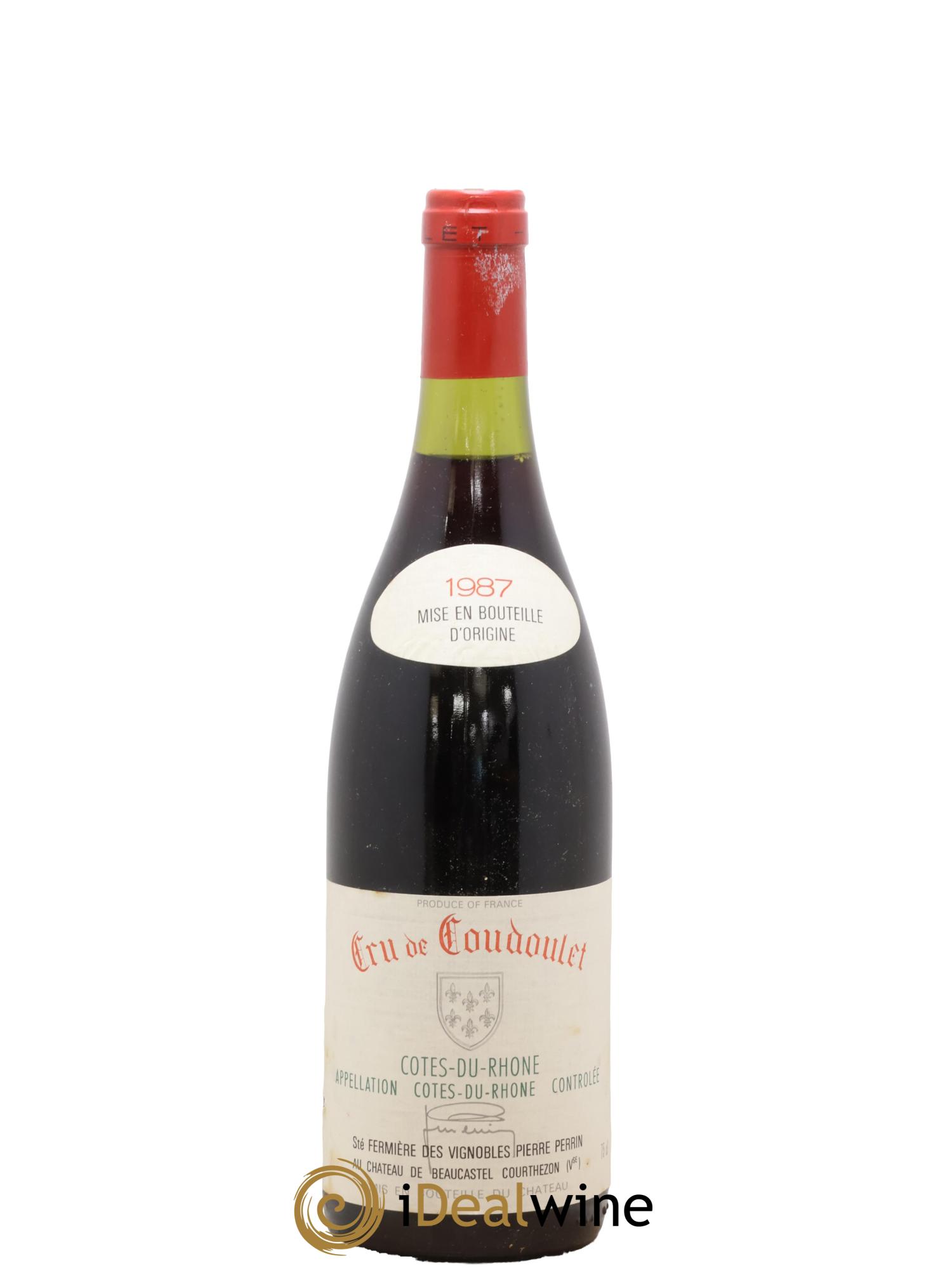 Côtes-du-Rhône Coudoulet de Beaucastel Famille Perrin 1987 - Lot de 1 bouteille - 0