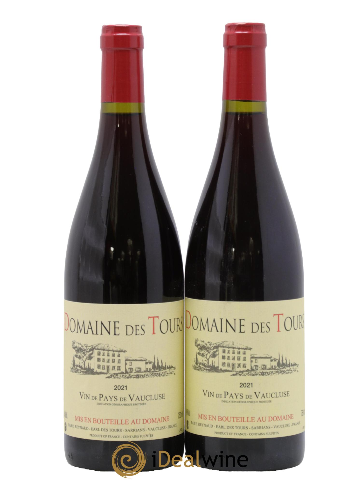 Vaucluse (Vin de Pays de Vaucluse) Domaine des Tours Emmanuel Reynaud 2021 - Lot de 2 bouteilles - 0