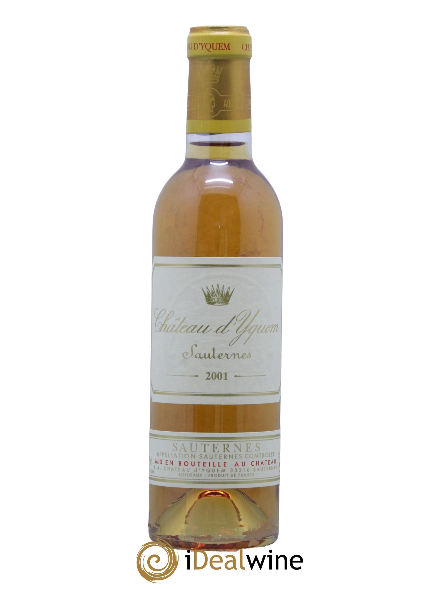 Château d' Yquem 1er Cru Classé Supérieur 2001 - Posten von 1 Demi-Flasche - 0