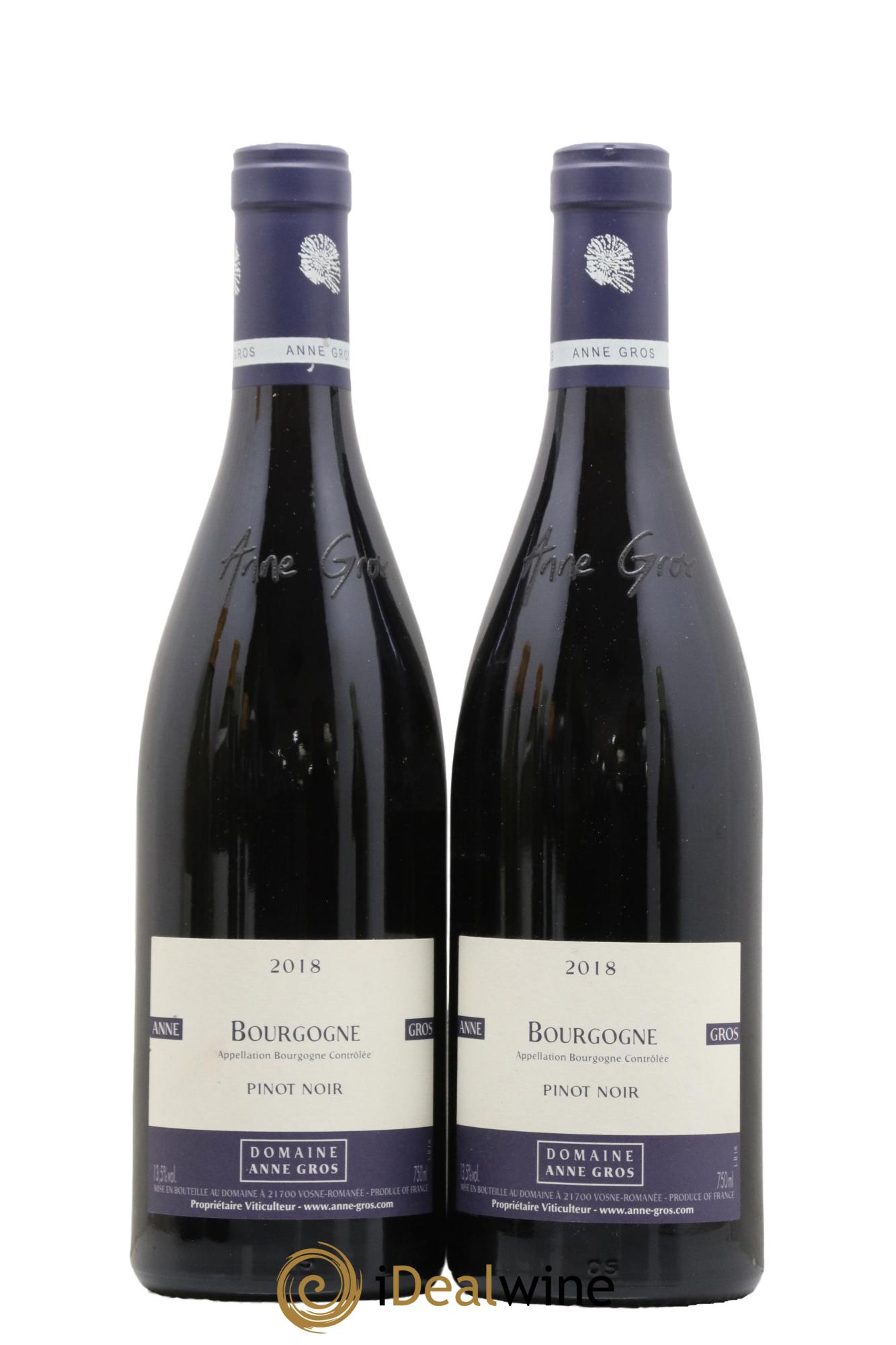 Bourgogne Pinot Noir Anne Gros 2018 - Lot de 2 bouteilles - 0