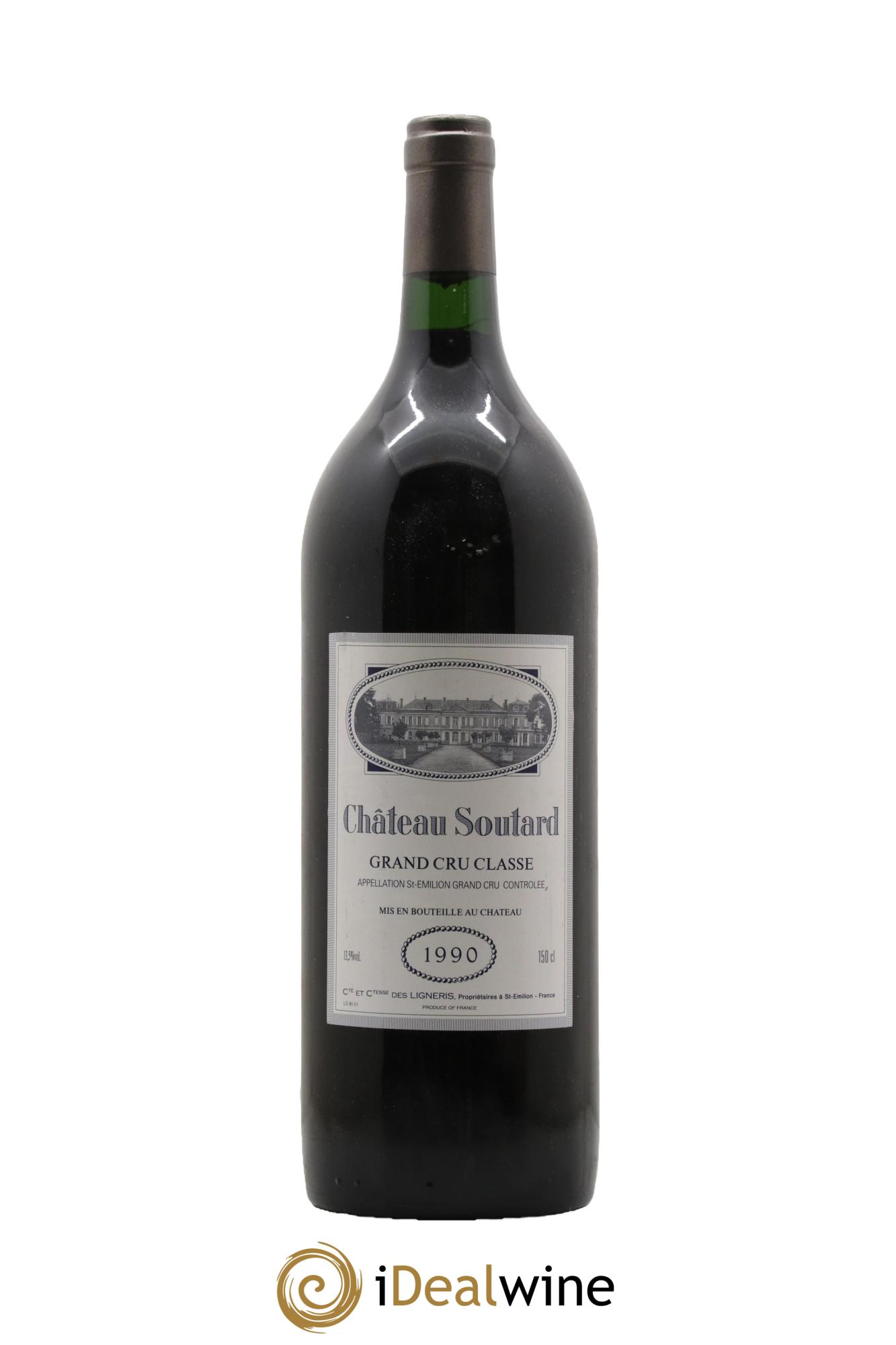 Château Soutard Grand Cru Classé 1990 - Lot de 1 magnum - 0