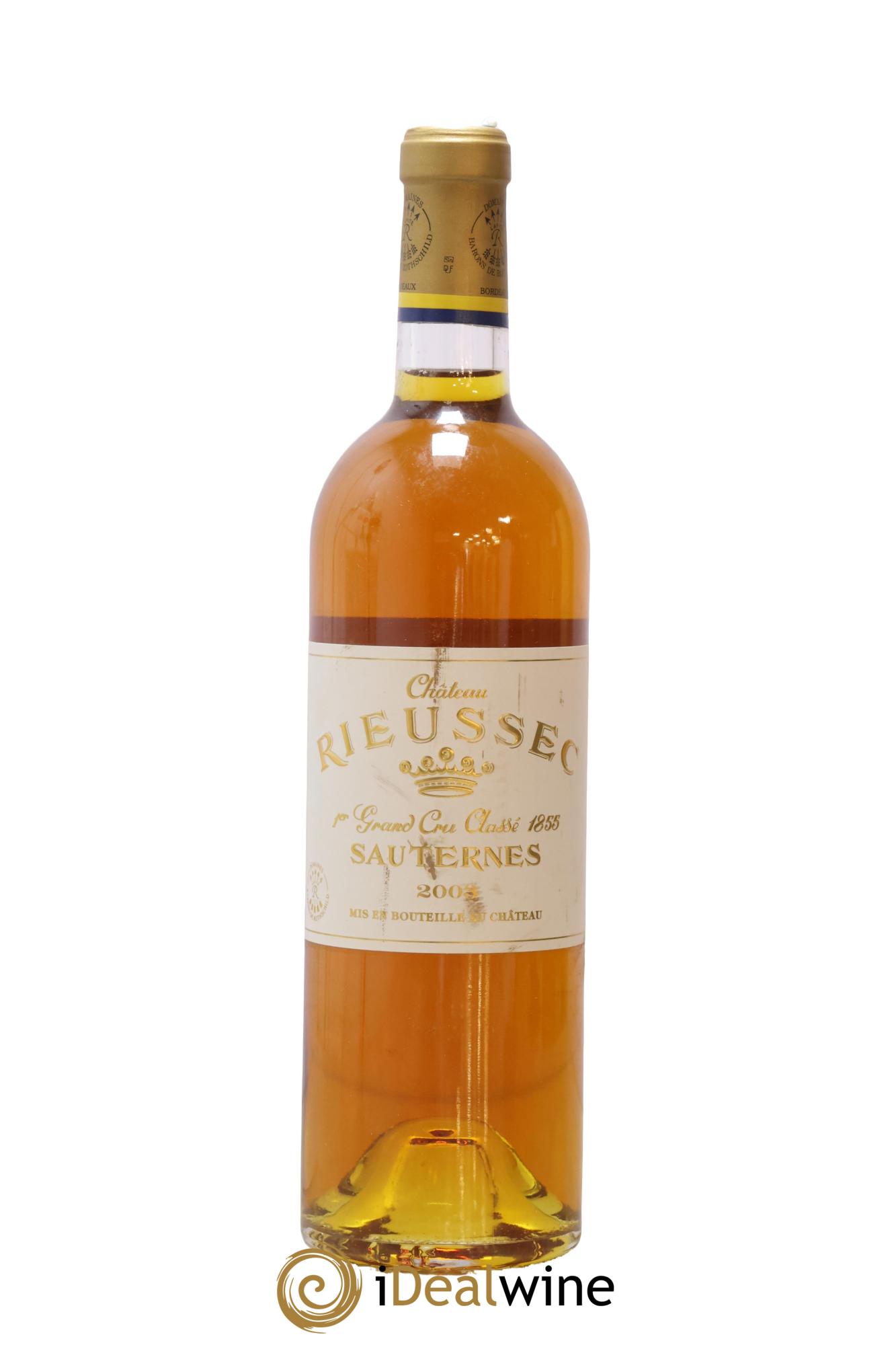 Château Rieussec 1er Grand Cru Classé 2003 - Lot de 1 bouteille - 0