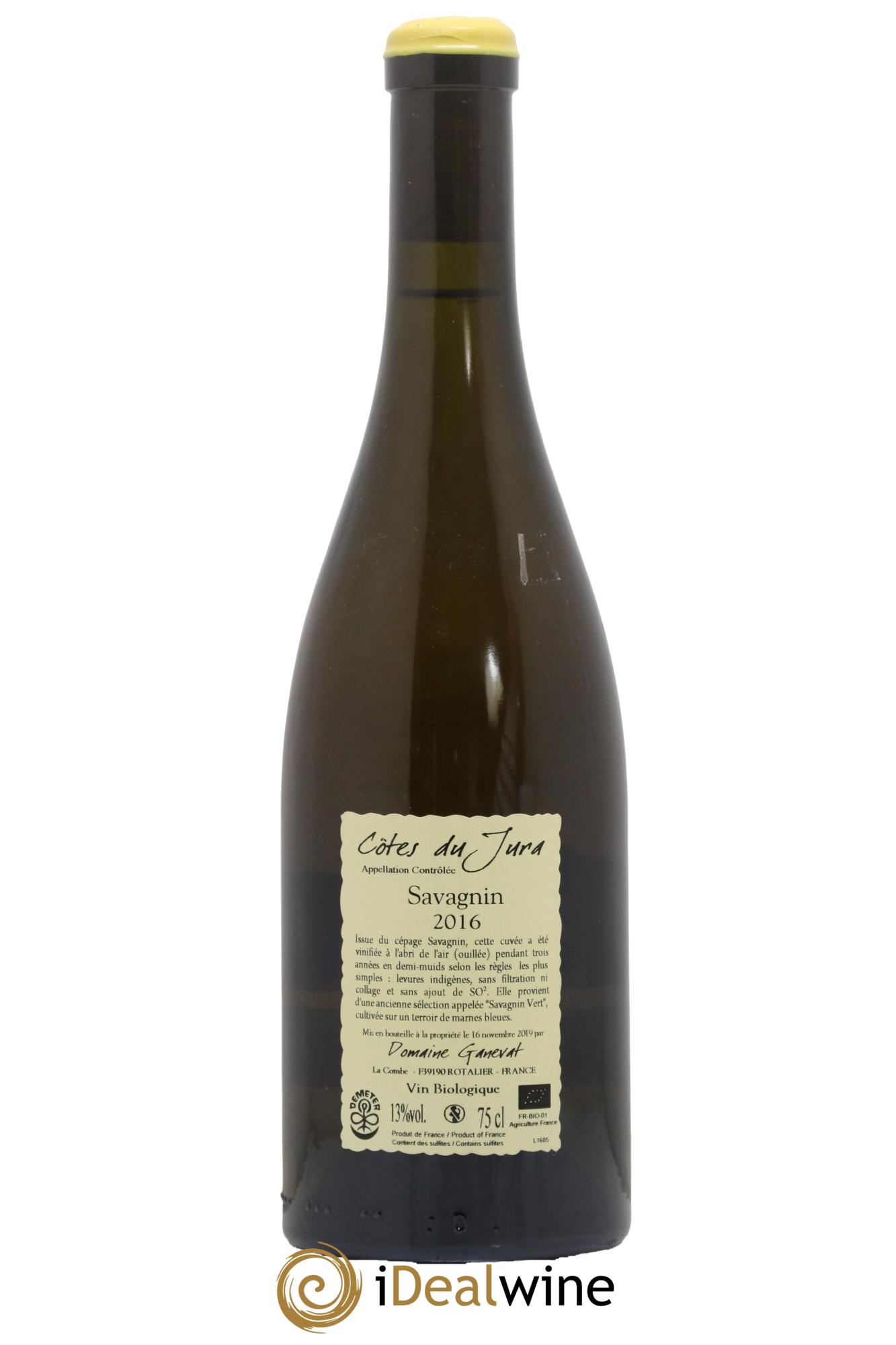 Côtes du Jura Les Chalasses Marnes Bleues Jean-François Ganevat (Domaine) 2016 - Lot de 1 bouteille - 1