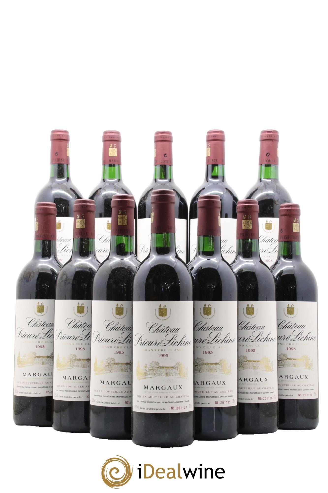 Château Prieuré Lichine 4ème Grand Cru Classé 1995 - Lot de 12 bouteilles - 0