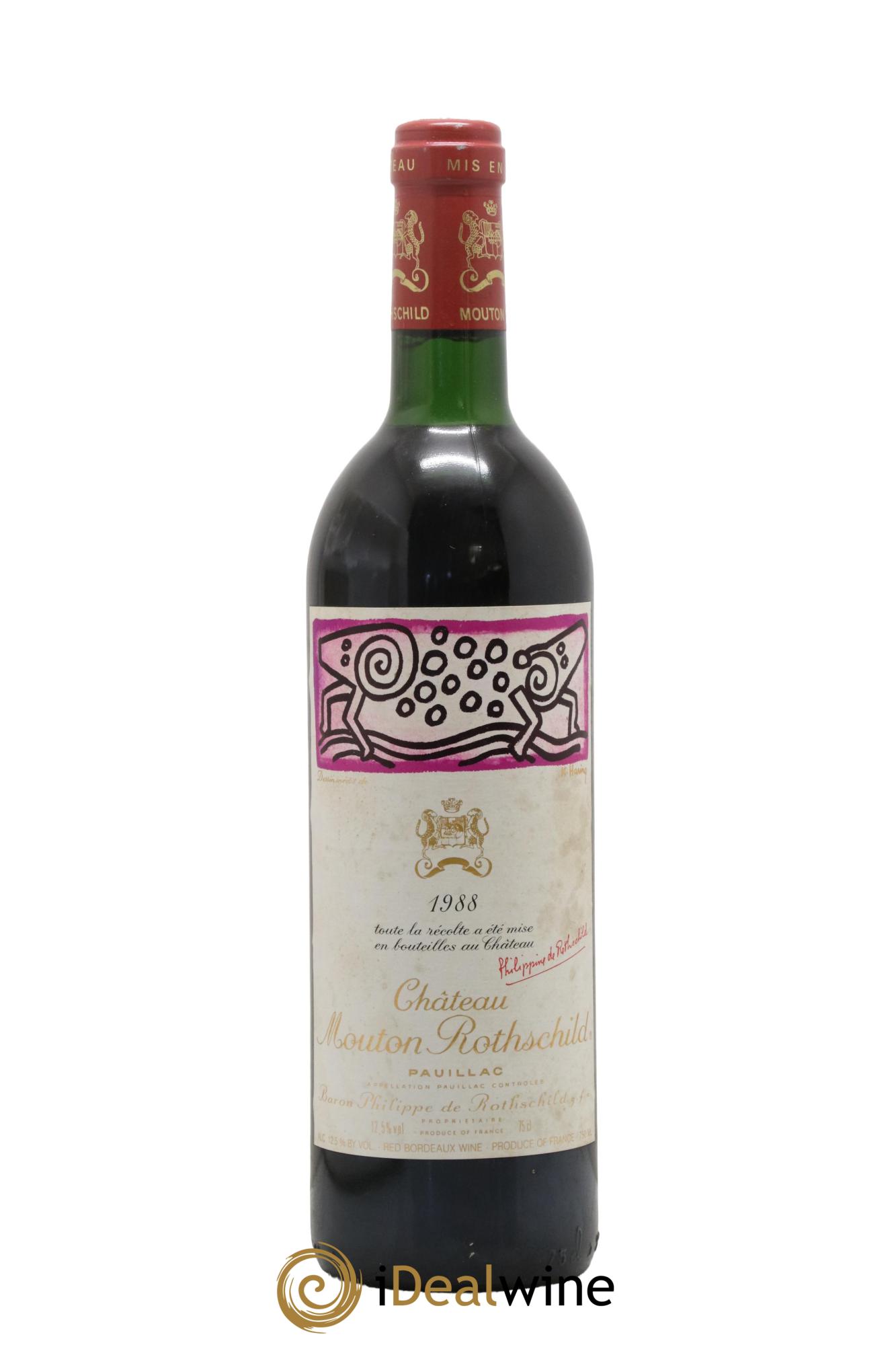 Château Mouton Rothschild 1er Grand Cru Classé  1988 - Posten von 1 Flasche - 0