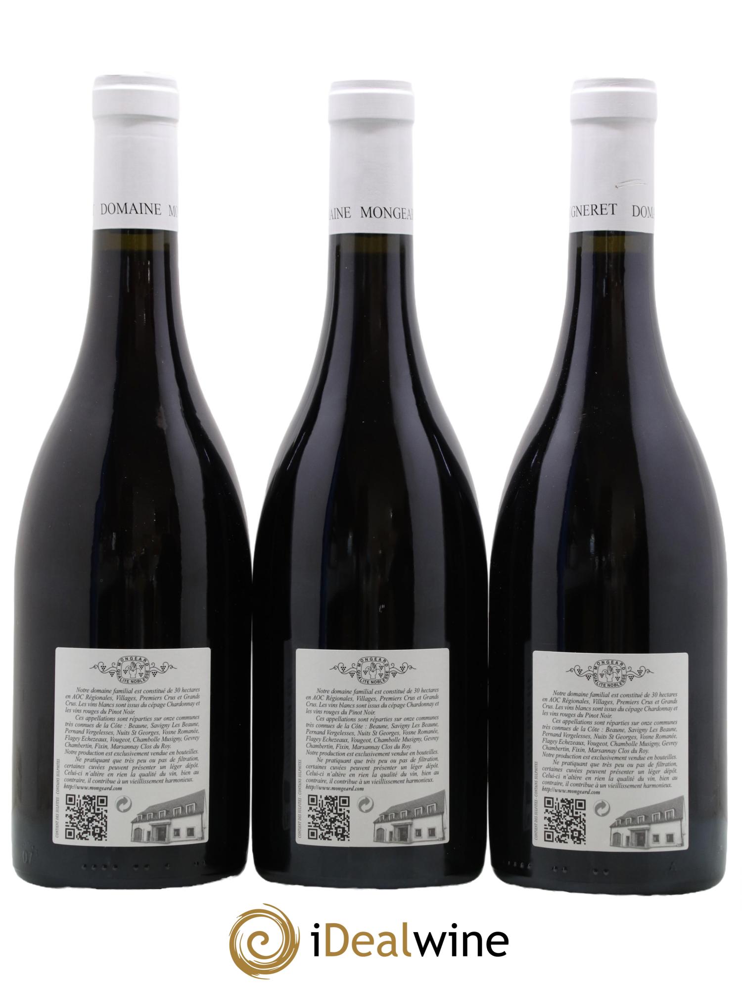 Clos de Vougeot Grand Cru Mongeard-Mugneret (Domaine) 2017 - Lot de 3 bouteilles - 1