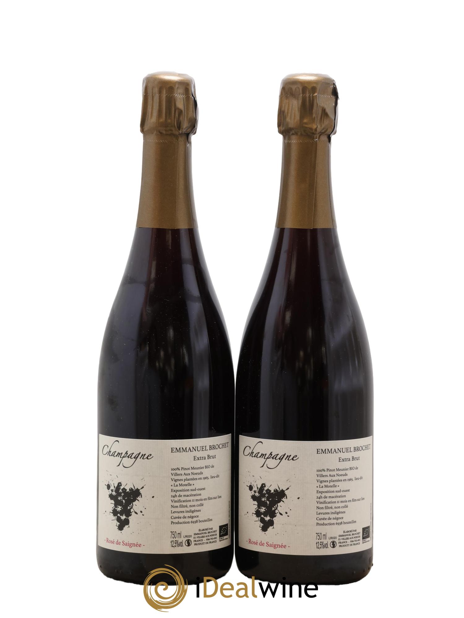 Rosé de Saignée Extra-Brut Emmanuel Brochet - Lotto di 2 bottiglie - 0