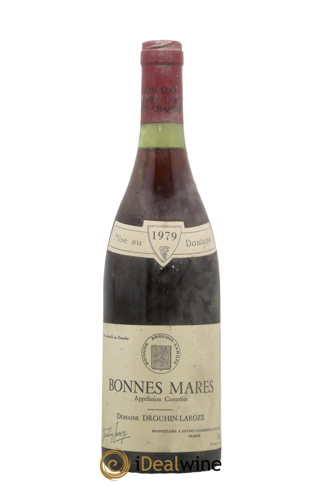 Bonnes-Mares Grand Cru Domaine Drouhin-Laroze 1979 - Lot de 1 bouteille - 0